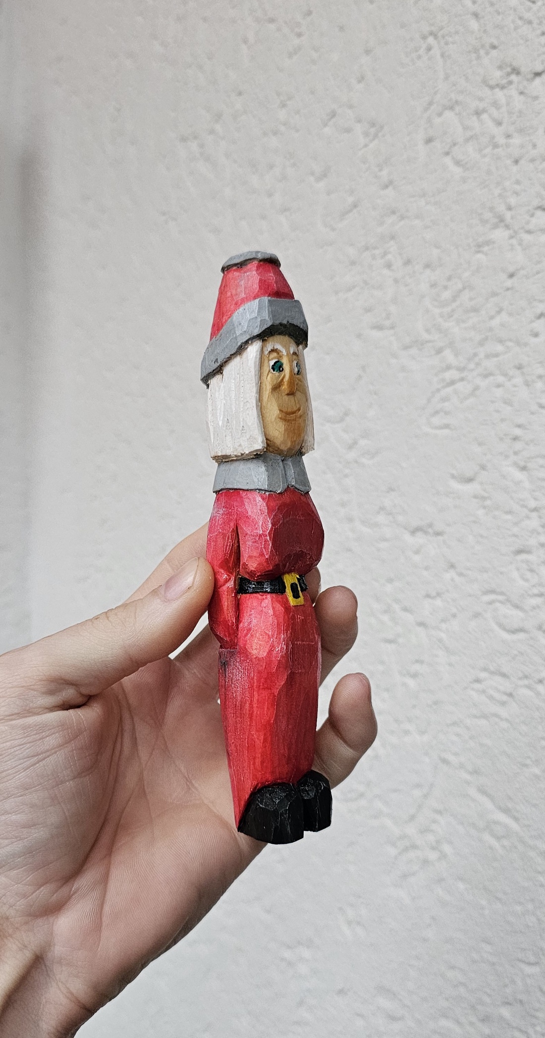 Figurină din Lemn Crăciuniță/Doamna Craciun - crăciun - cadouri de moș crăciun - decor cu moș crăciun - Artynos.ro