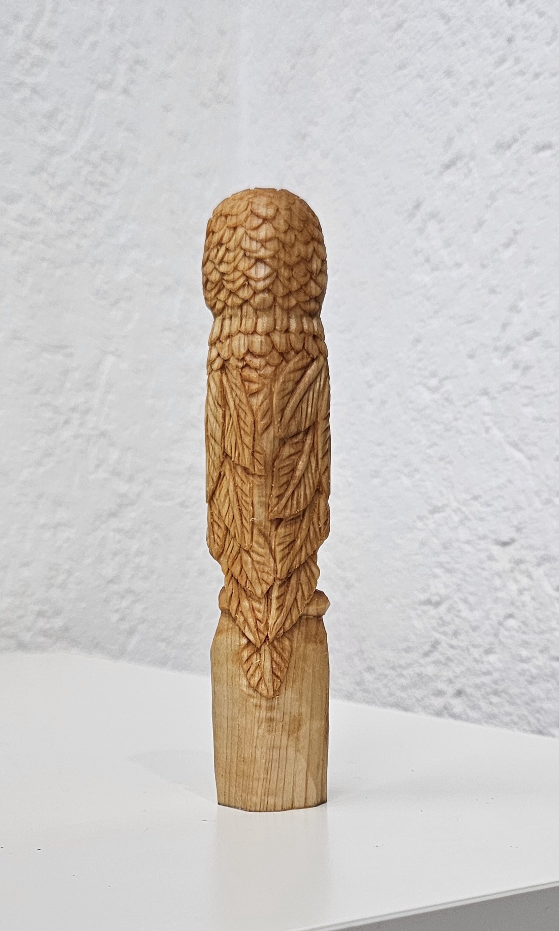 Bufniță din Lemn Natural � Sculptată Manual - jucării și echipamente pentru copii - accesorii sport - accesorii pentru sporturi de zăpadă - Artynos.ro