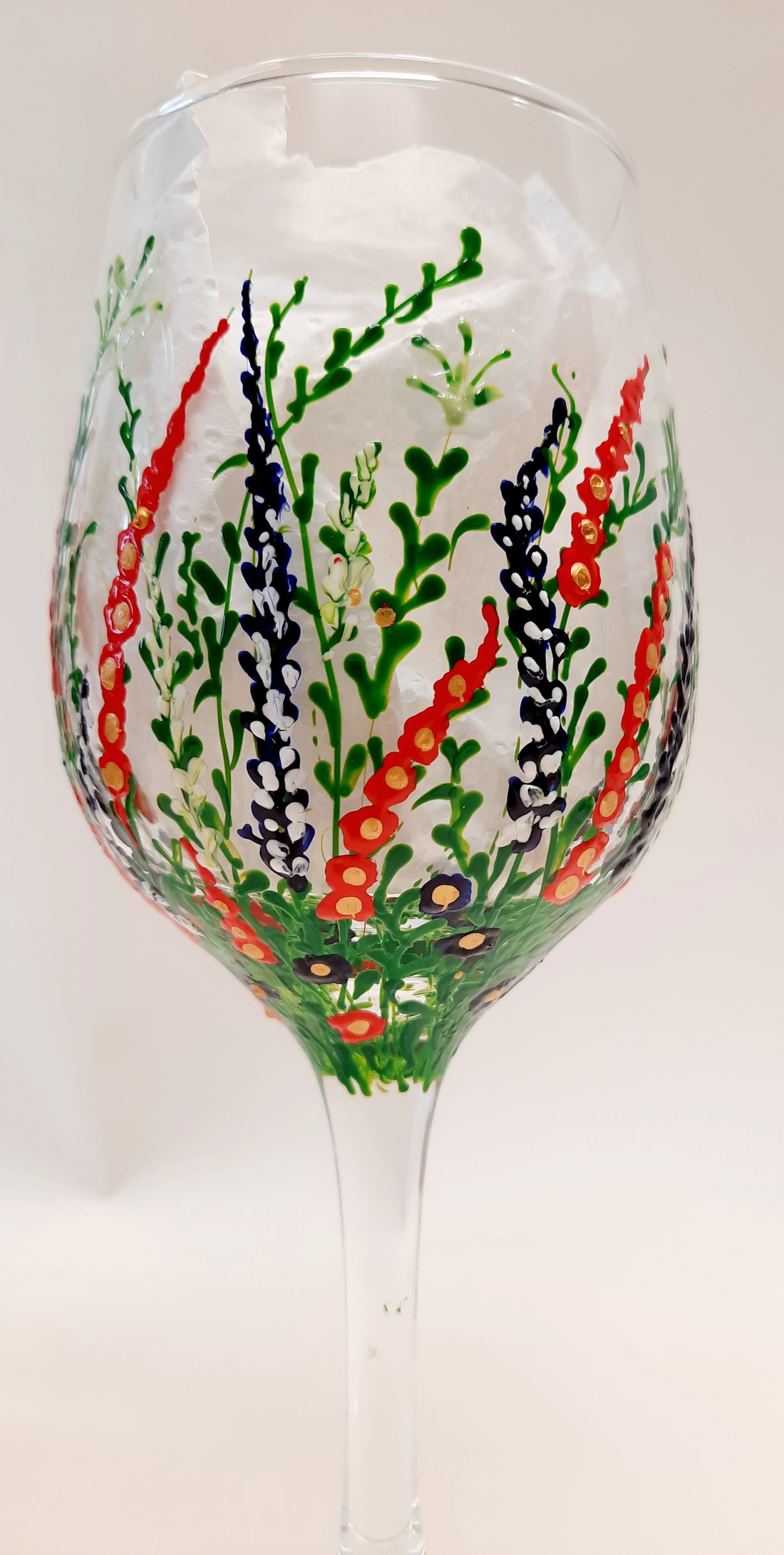 Pahare de vin, pictate manual  - arte vizuale și accesorii  - picturi - pictură pe sticlă - Artynos.ro