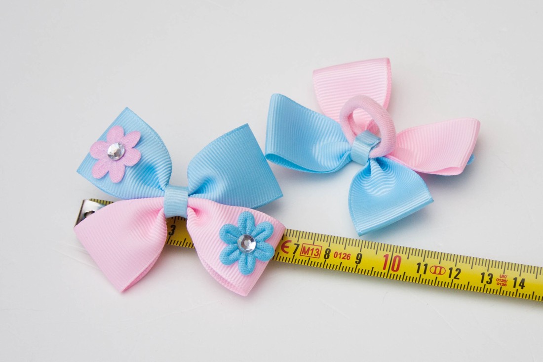 Masnis scrunchie - Albastru/roz deschis - - Artynos.ro Masnis scrunchie - Albastru/roz deschis - - Artynos.ro