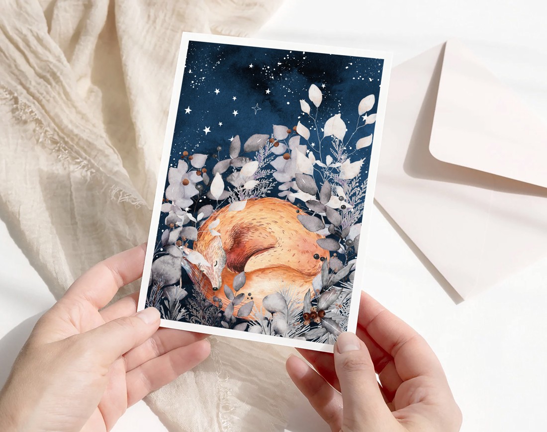 Carte poștală de Crăciun, felicitare, animal de pădure cadou companion - crăciun - accesorii cadou de crăciun - felicitări de crăciun - Artynos.ro Carte poștală de Crăciun, felicitare, animal de pădure cadou companion - crăciun - accesorii cadou de crăciun - felicitări de crăciun - Artynos.ro