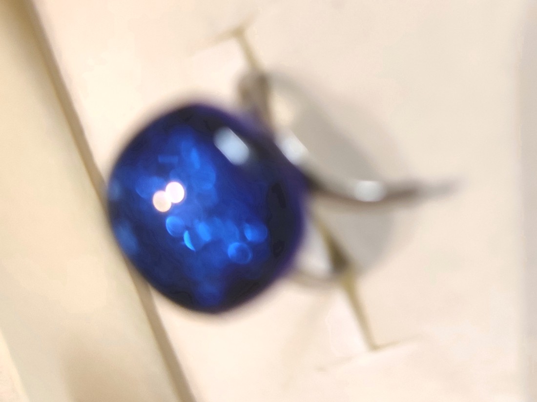 Inel din oțel inoxidabil, albastru dicroic - - Artynos.ro Inel din oțel inoxidabil, albastru dicroic - - Artynos.ro