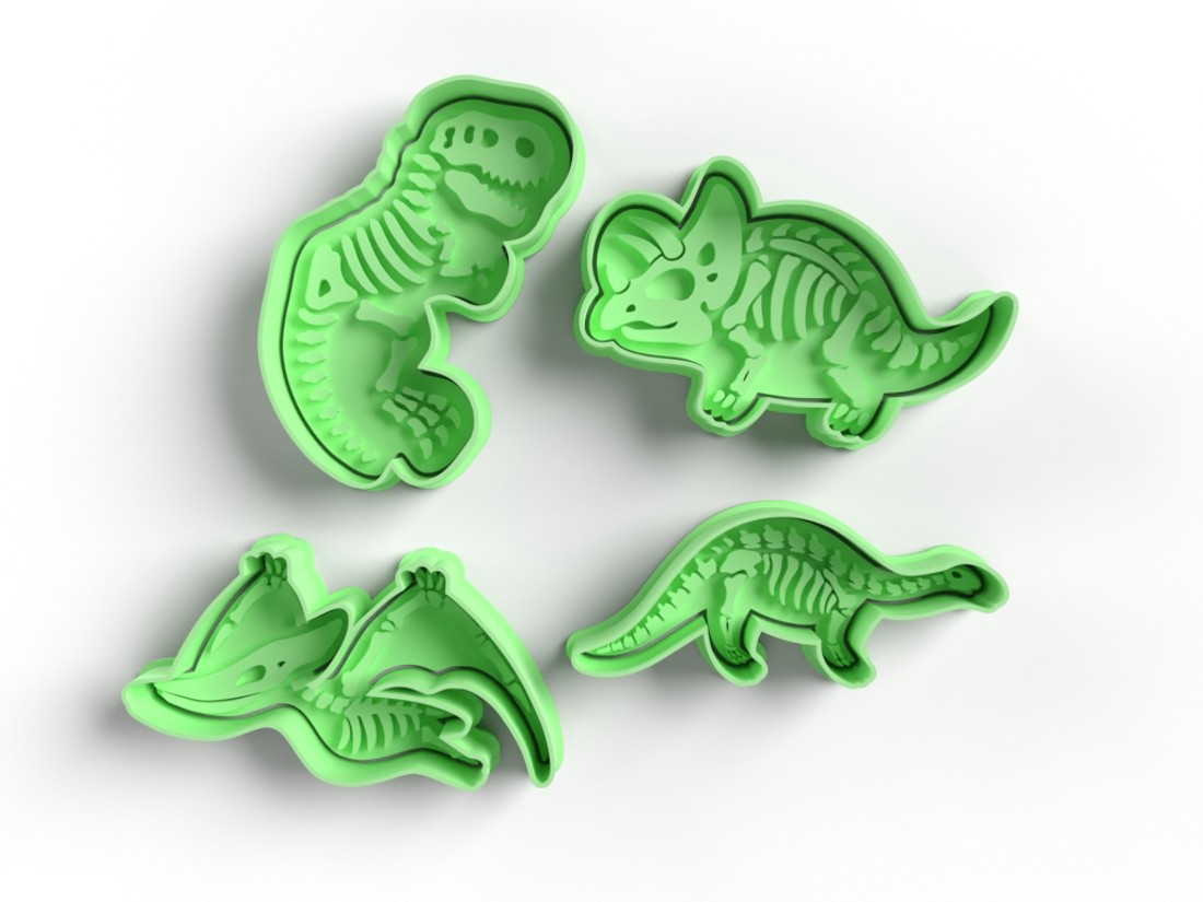 Set de forme pentru prăjituri cu dinozauri  -  - Artynos.ro