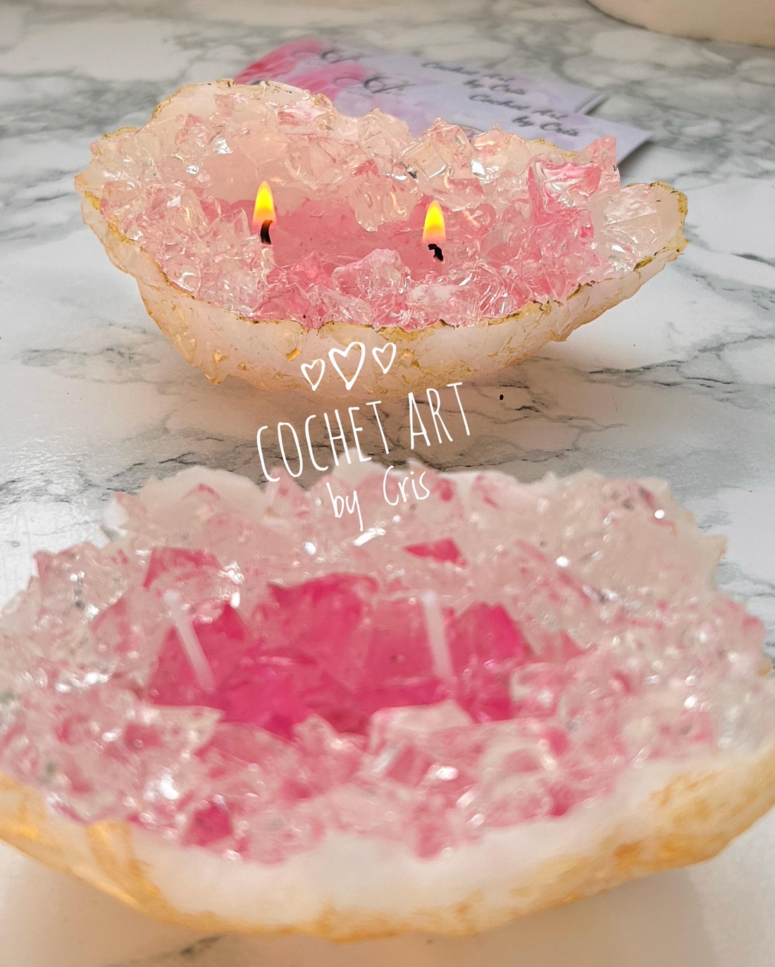 Lumanare Barcuta cu Cristale - accessorii și unelte - materie primă mixtă - lumânare - Artynos.ro