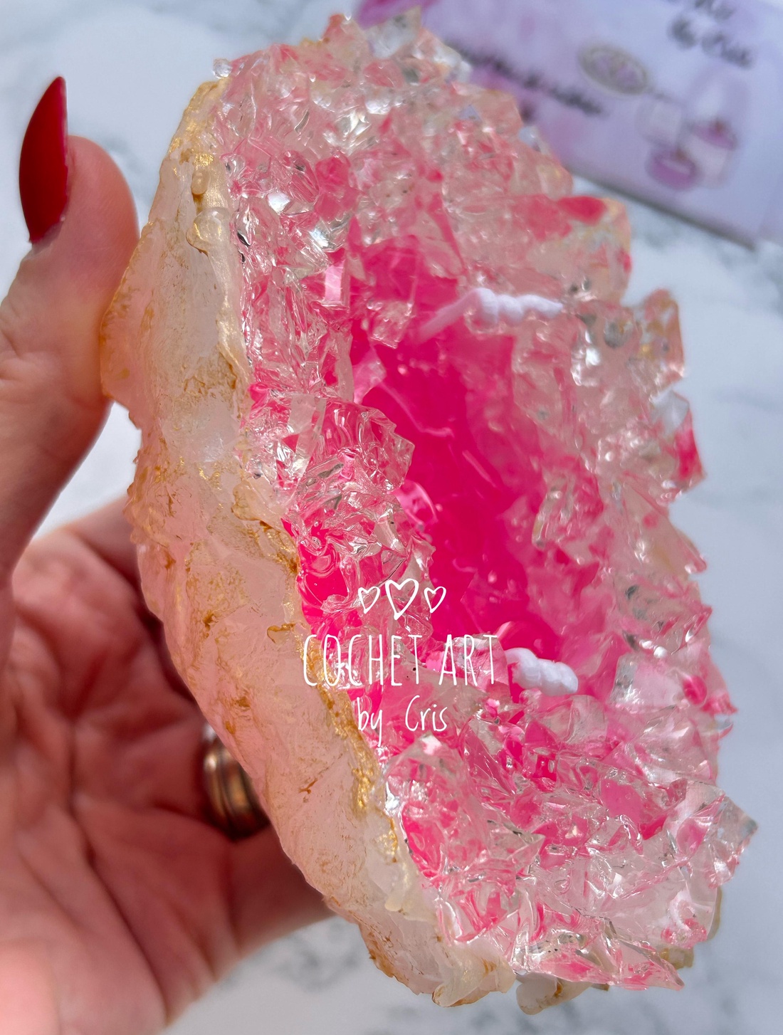 Lumanare Barcuta cu Cristale - accessorii și unelte - materie primă mixtă - lumânare - Artynos.ro