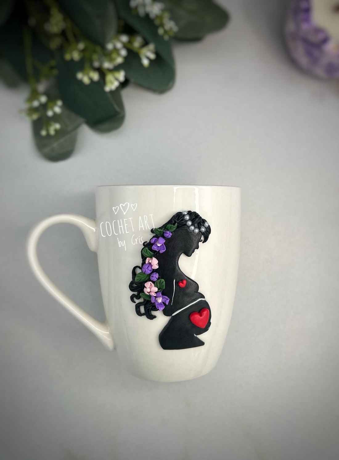 Cana cu femeie insarcinata din lut polimeric - casă & stil de viață - echipamente de bucătărie - accesorii de servire - căni - Artynos.ro