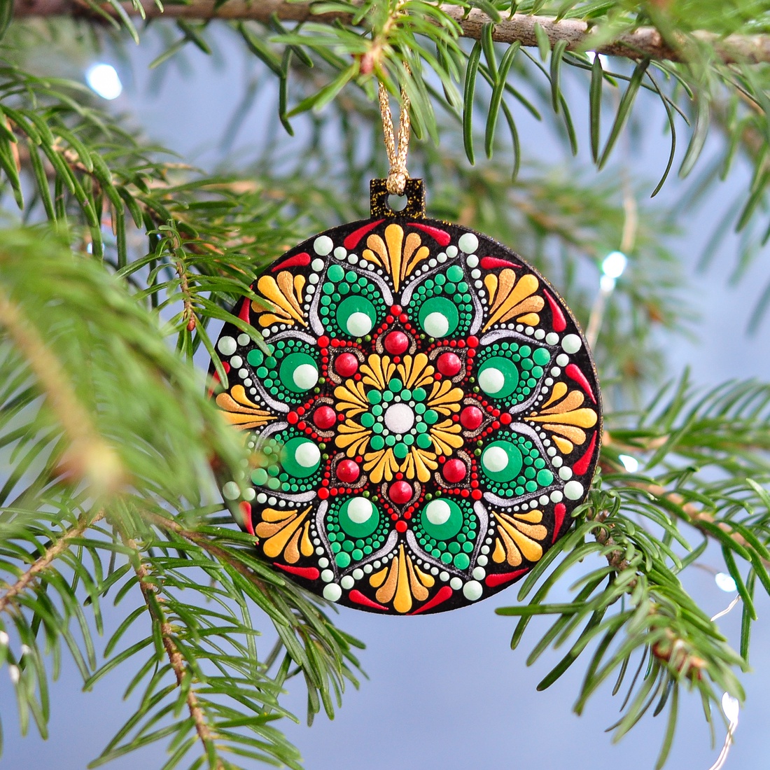 Glob Mandala O Christmas Tree! Green - crăciun - decorațiuni de crăciun de casă - globuri de crăciun - Artynos.ro