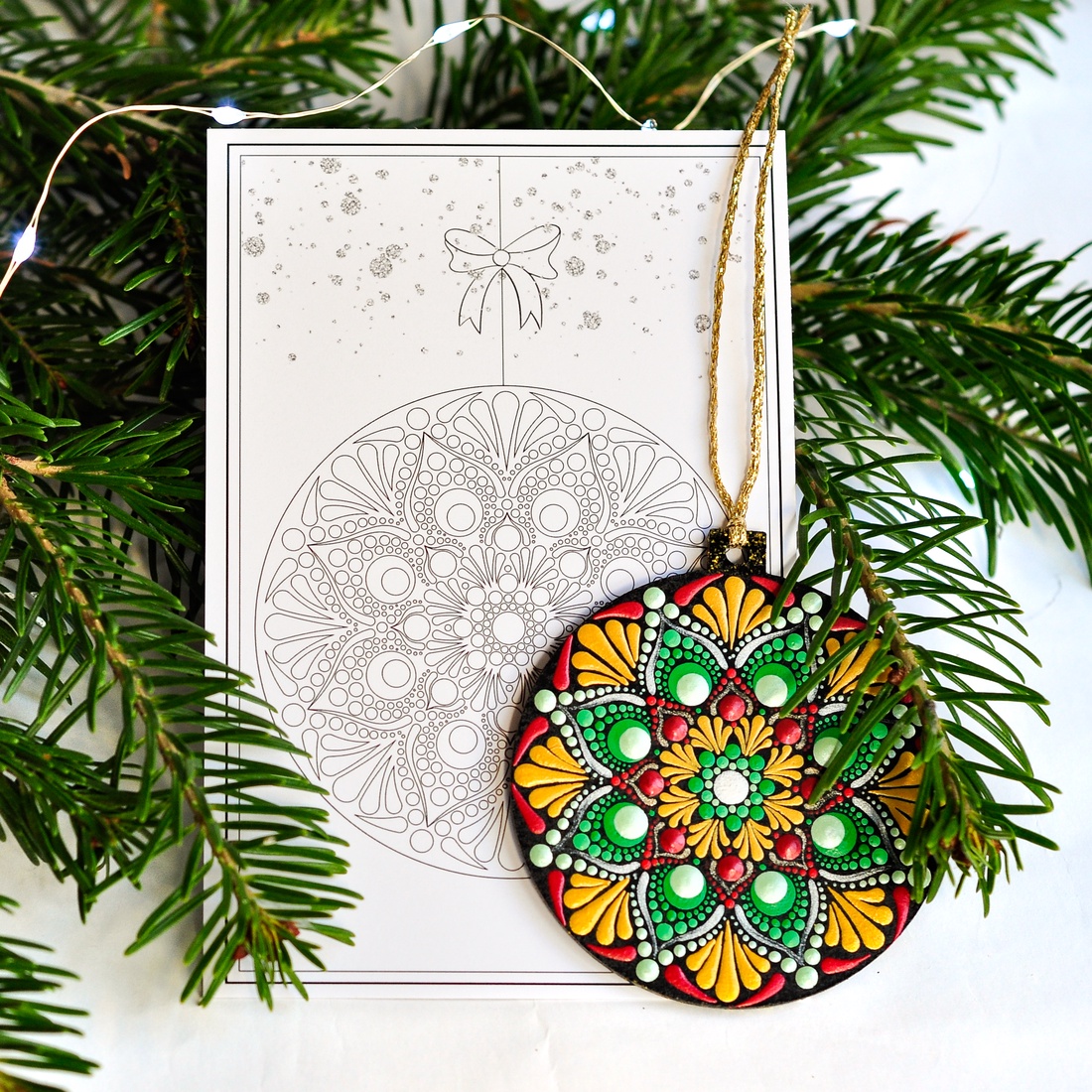 Glob Mandala O Christmas Tree! Green - crăciun - decorațiuni de crăciun de casă - globuri de crăciun - Artynos.ro