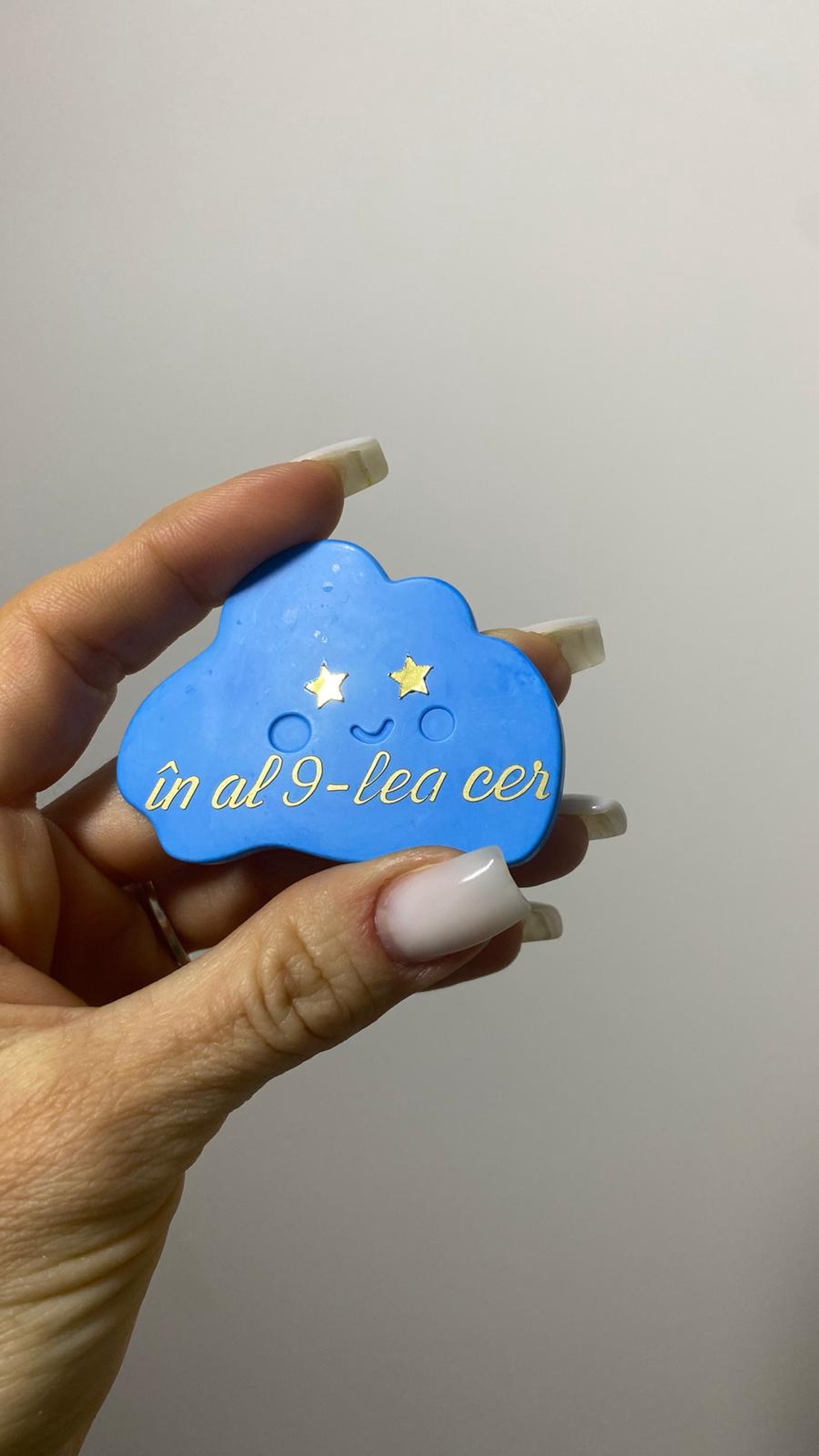 Mărțișor broșă - formă de nor - bijuterii - mărțișor - Artynos.ro