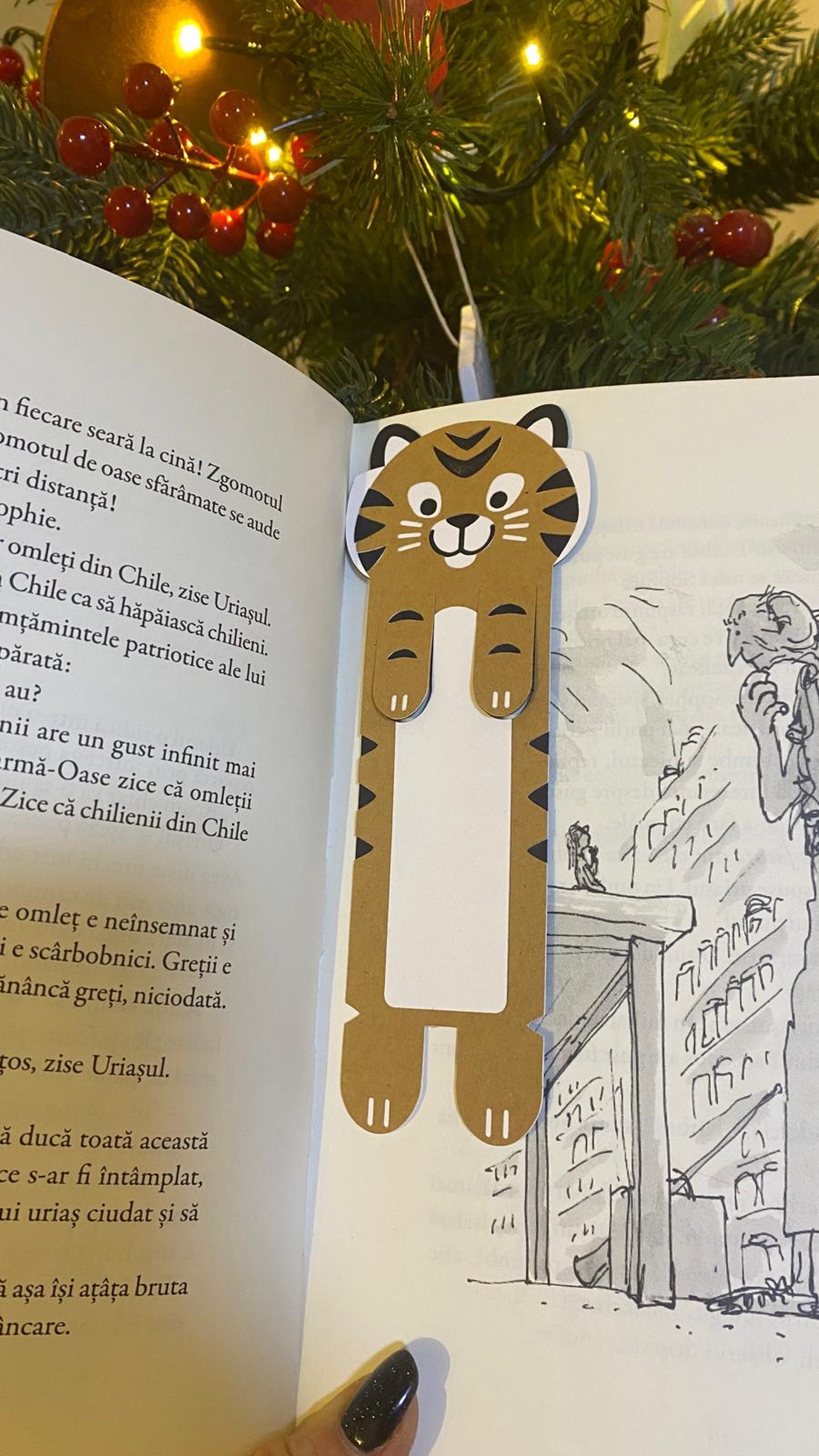 Semn de carte pentru copii - Tigru - cărți și creații cu tematică muzicală, cadouri - semn de carte - Artynos.ro