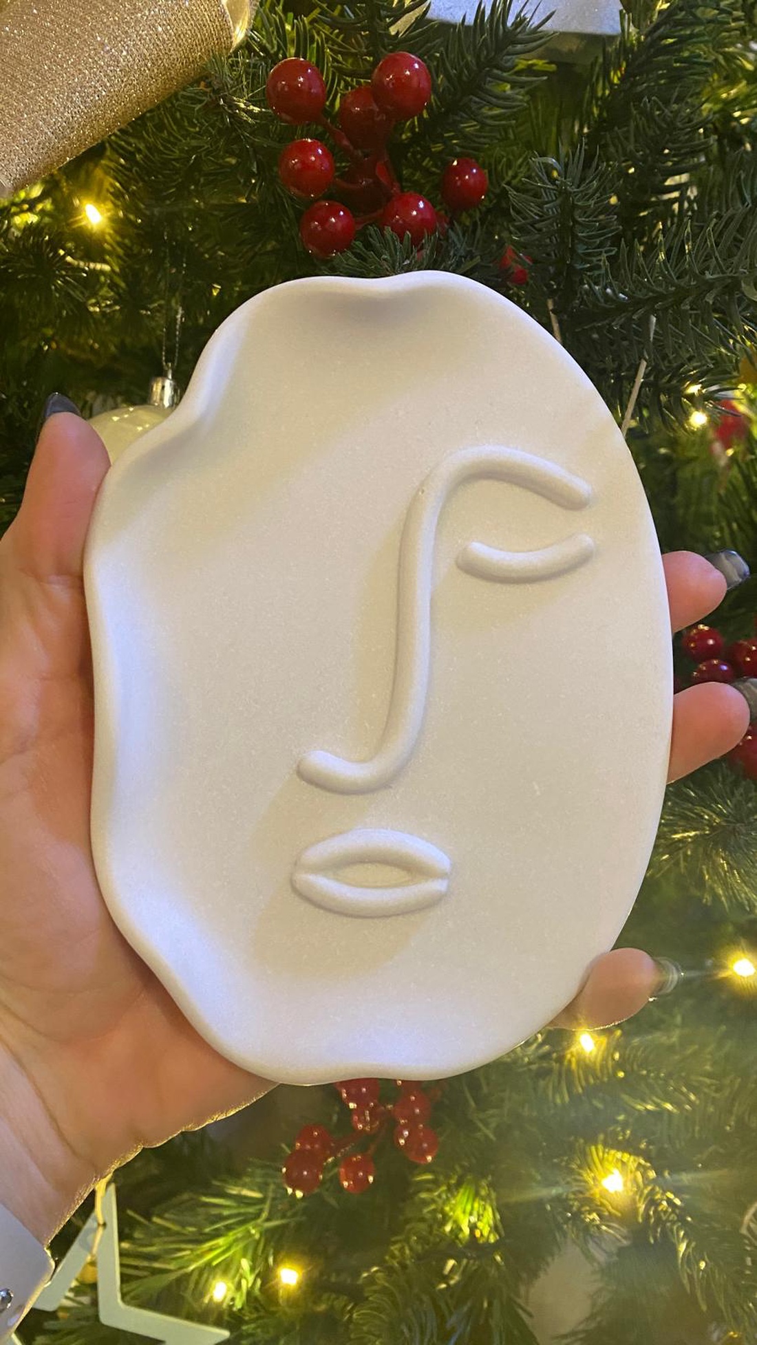 Tavă decorativă Față abstractă � 14.5 � 10 cm - casă & stil de viață - decorațiuni de casă - decorațiuni de masă și rafturi - decorațiuni de masă - Artynos.ro