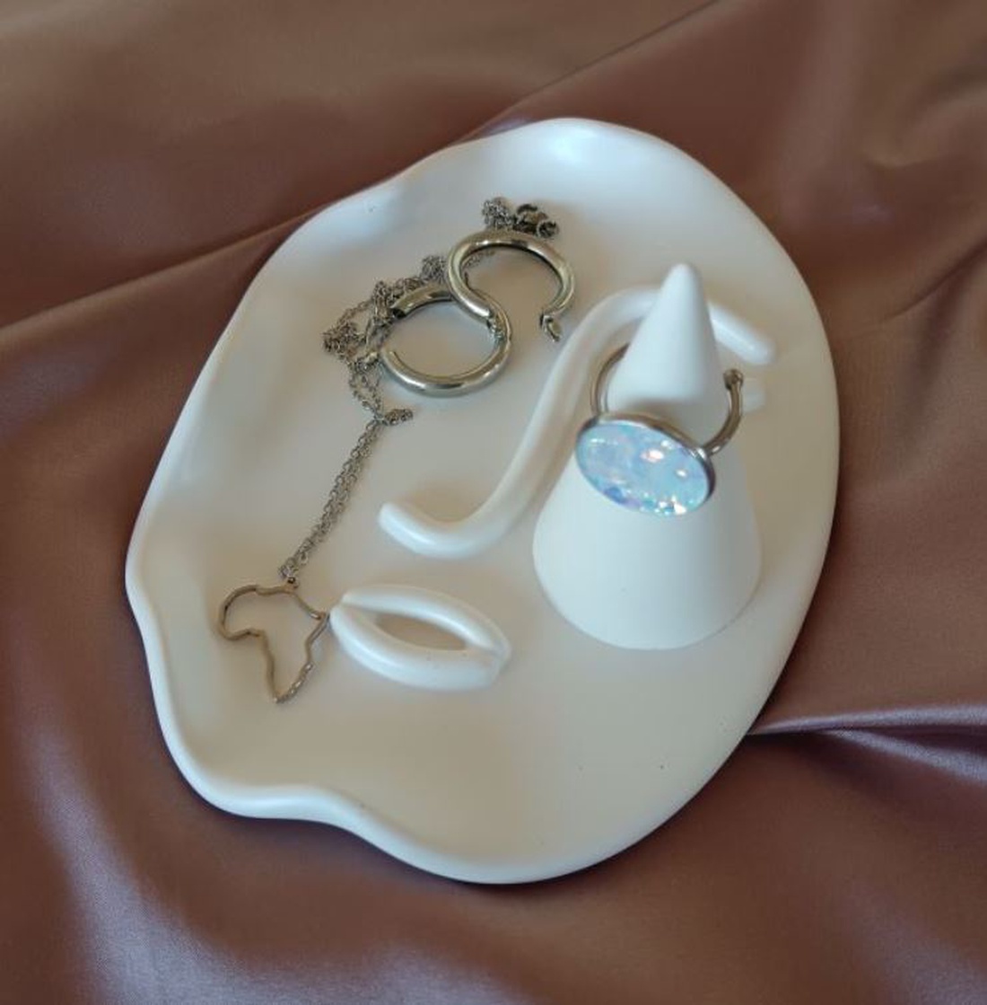 Tavă decorativă Față abstractă � 14.5 � 10 cm - casă & stil de viață - decorațiuni de casă - decorațiuni de masă și rafturi - decorațiuni de masă - Artynos.ro