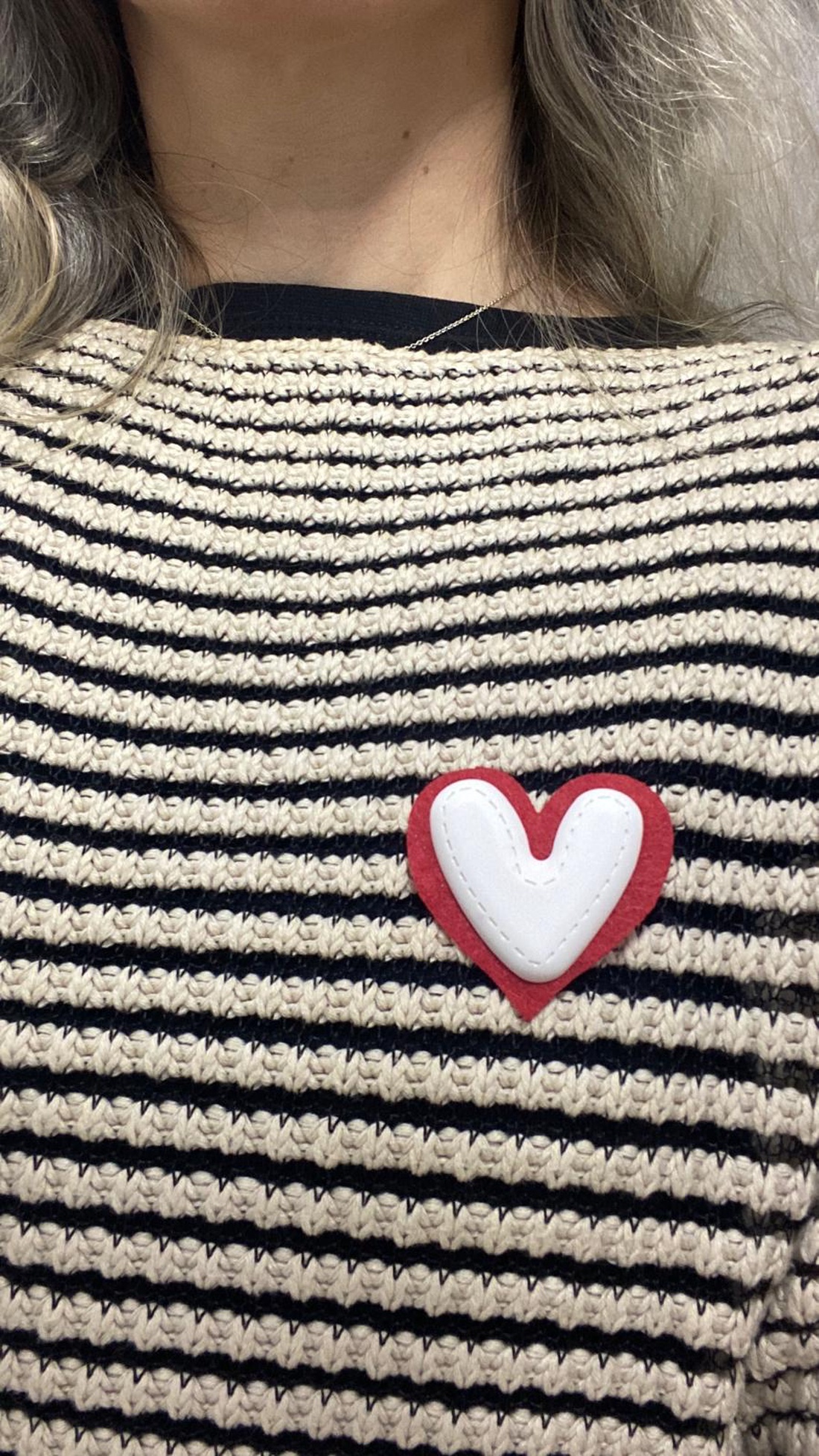 Mărțișor broșă - Inimi - bijuterii - mărțișor - Artynos.ro