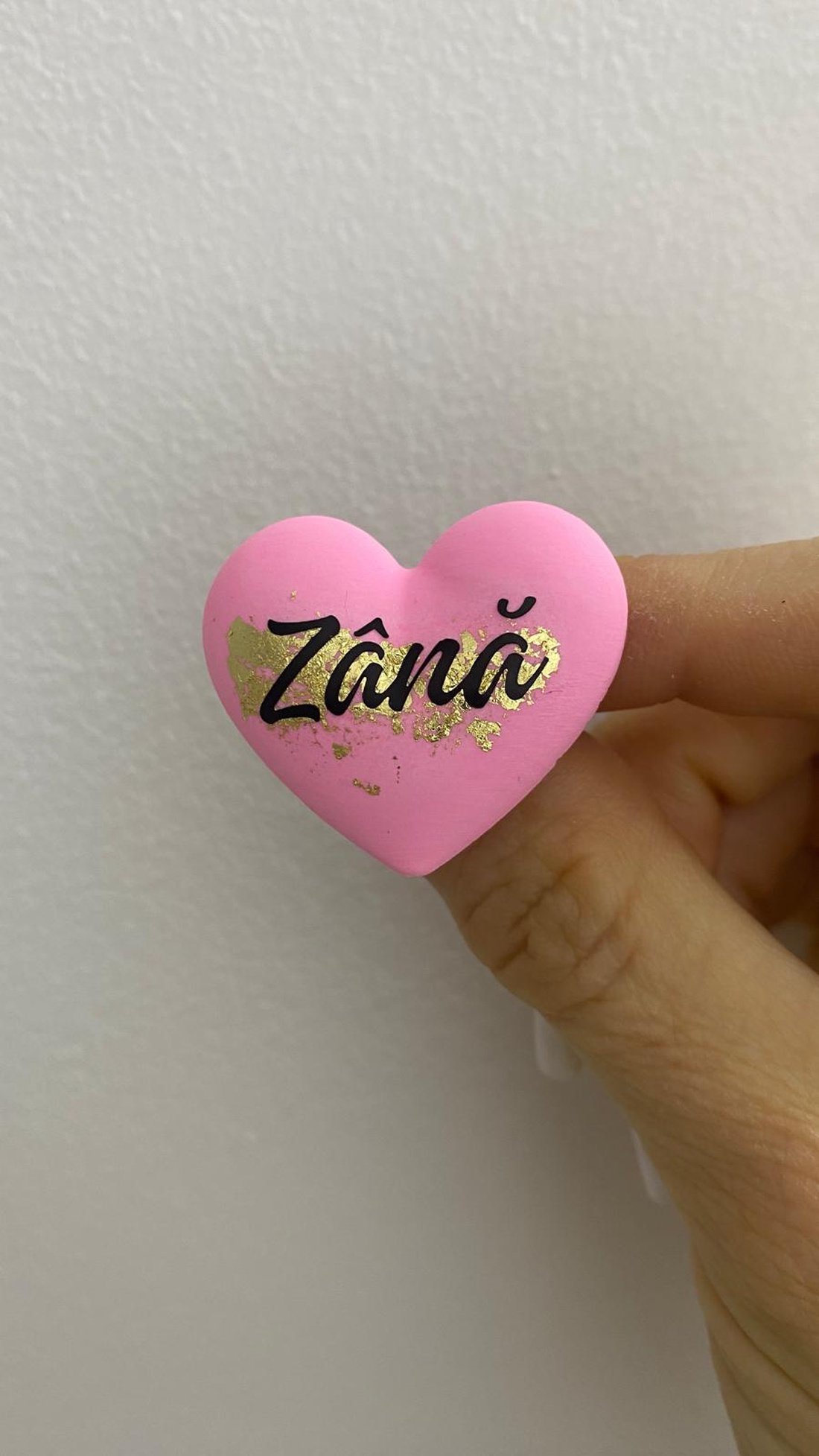 Broșă inimă � 3 cm - Zână  - bijuterii - broșe - Artynos.ro