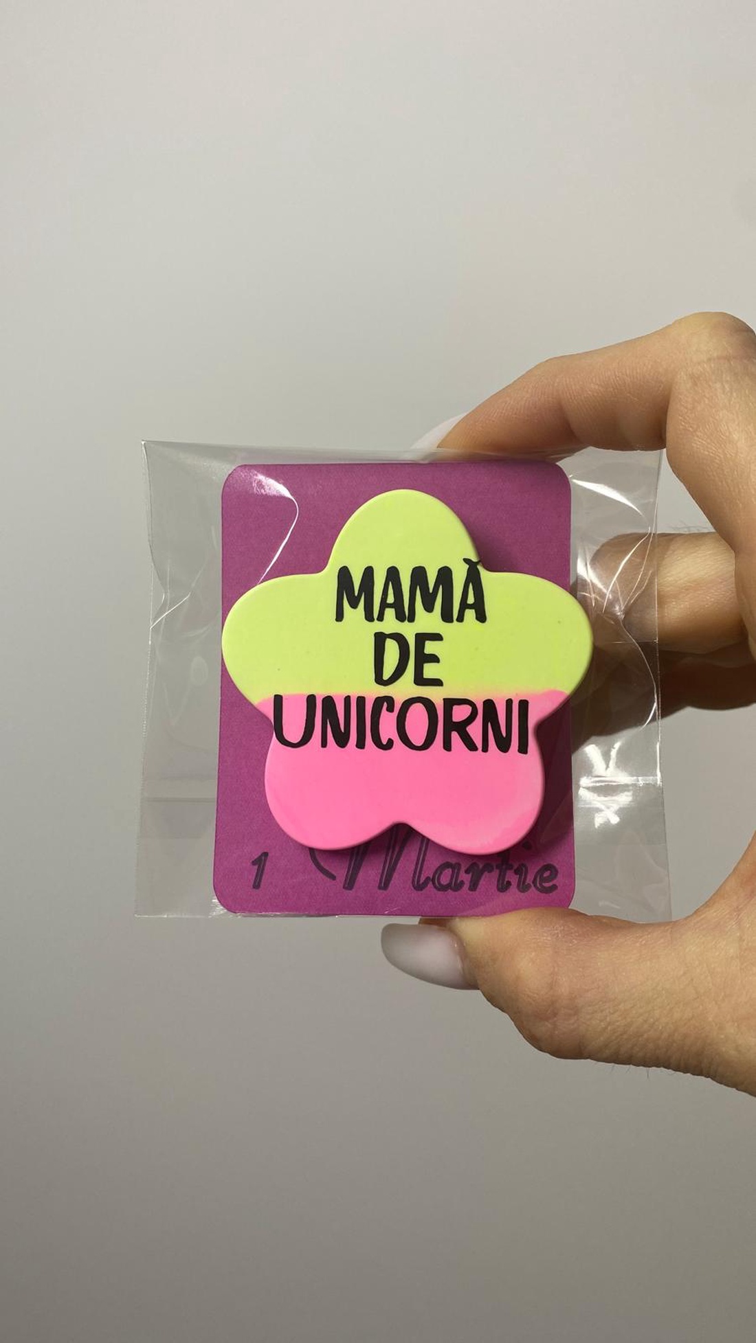 Broșă - Mamă de unicorn � 3.5-5.5 cm - bijuterii - broșe - Artynos.ro