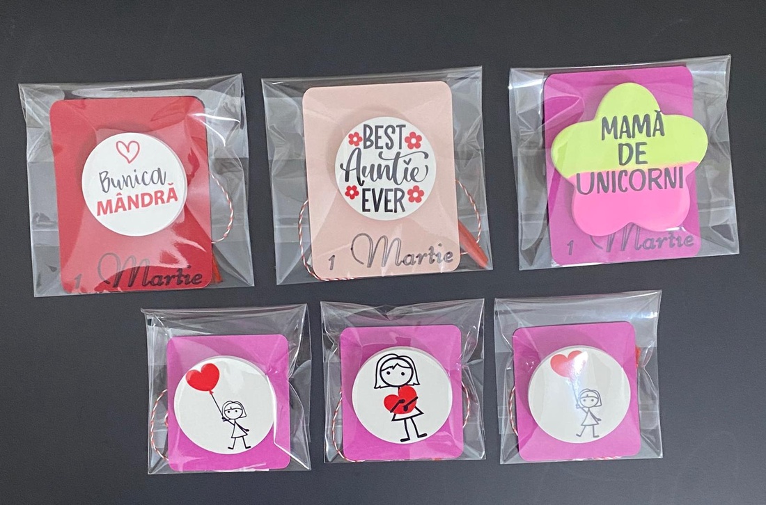 Broșă - 3.5 cm - Bunica - bijuterii - broșe - Artynos.ro