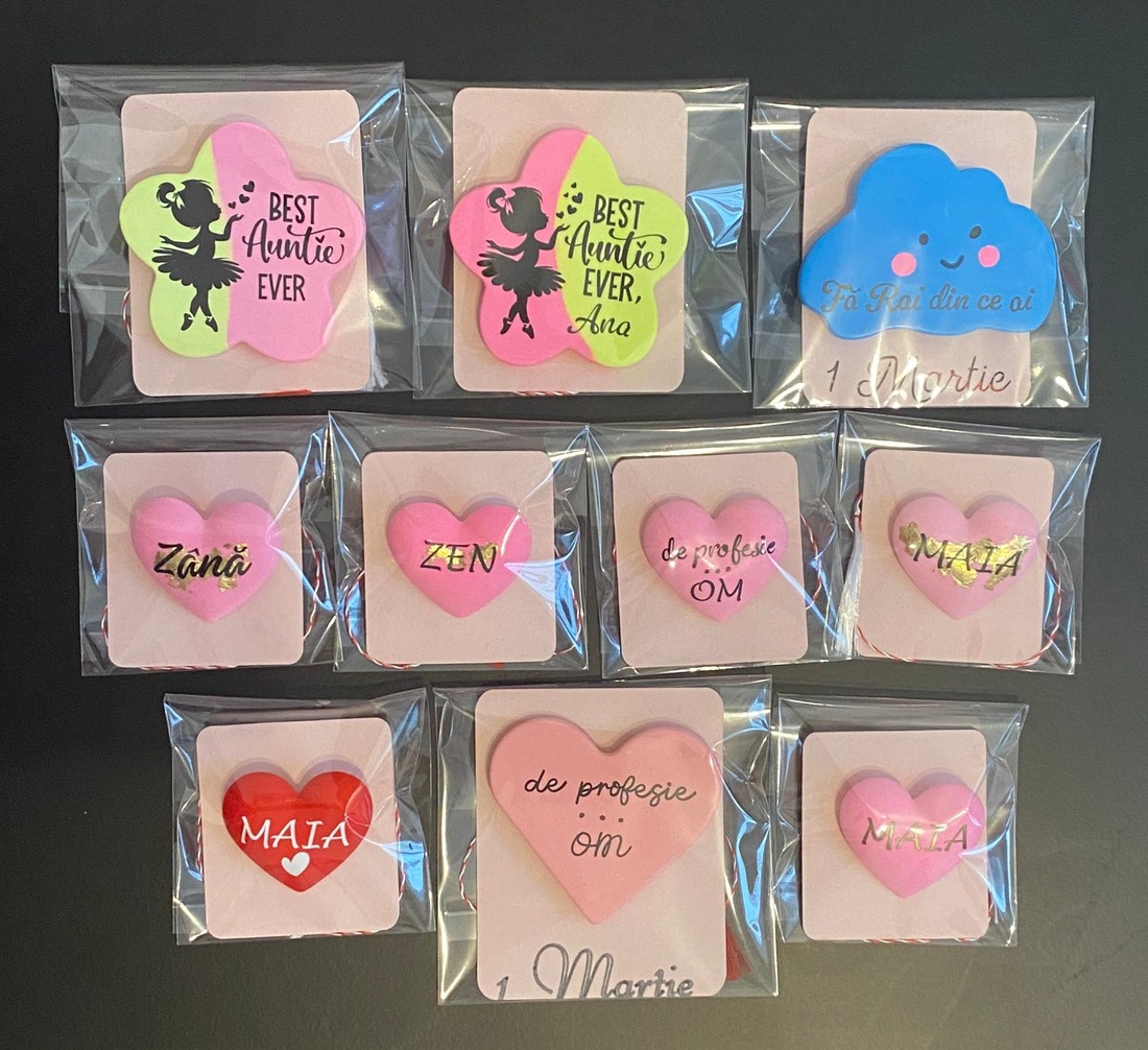 Broșă - formă de nor - bijuterii - broșe - Artynos.ro