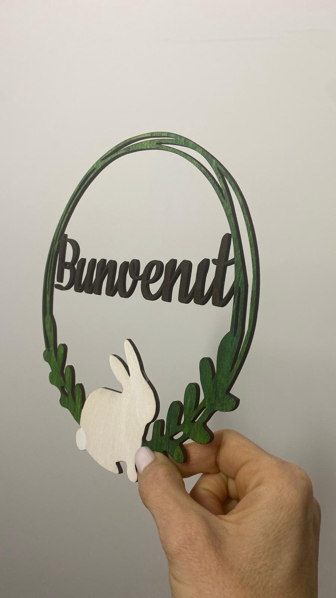 Coroniță ușă intrare � Iepuraș de Paște - decor de sărbători - decorațiuni de paște - alte creații de paște - Artynos.ro