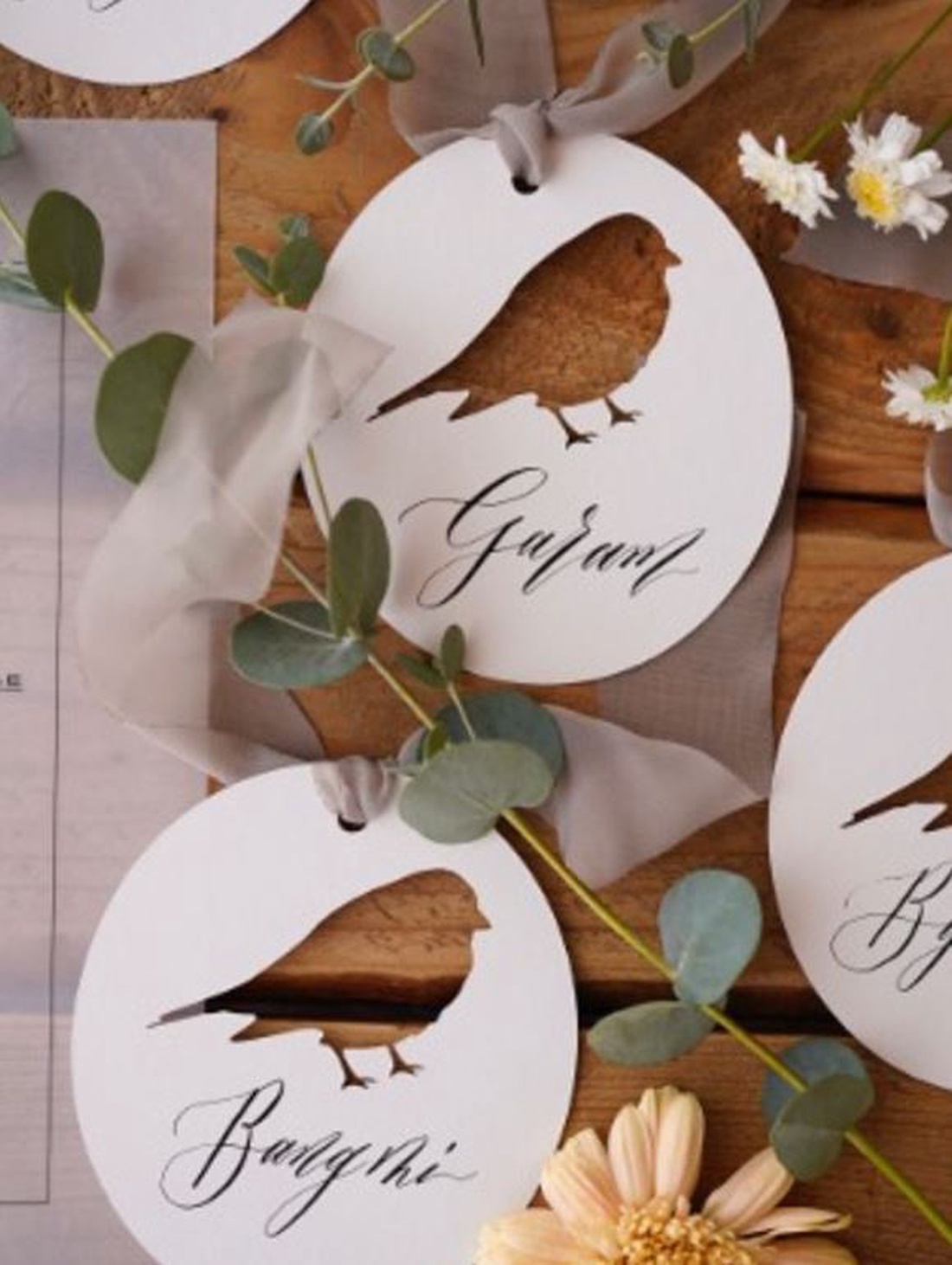 Card de masă nume personalizat (2 în 1 � place card și semn de carte) - accesorii nuntă - invitații și felicitări de nuntă - carduri de așezare nuntă  - Artynos.ro