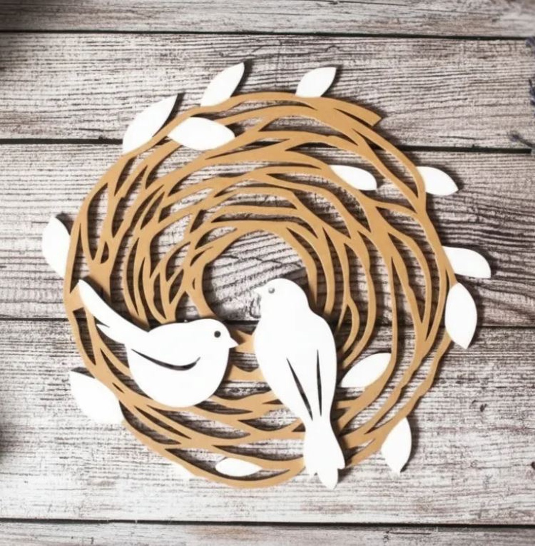 Coroniță ușă intrare - Cuib păsări - decor de sărbători - decorațiuni de paște - alte creații de paște - Artynos.ro