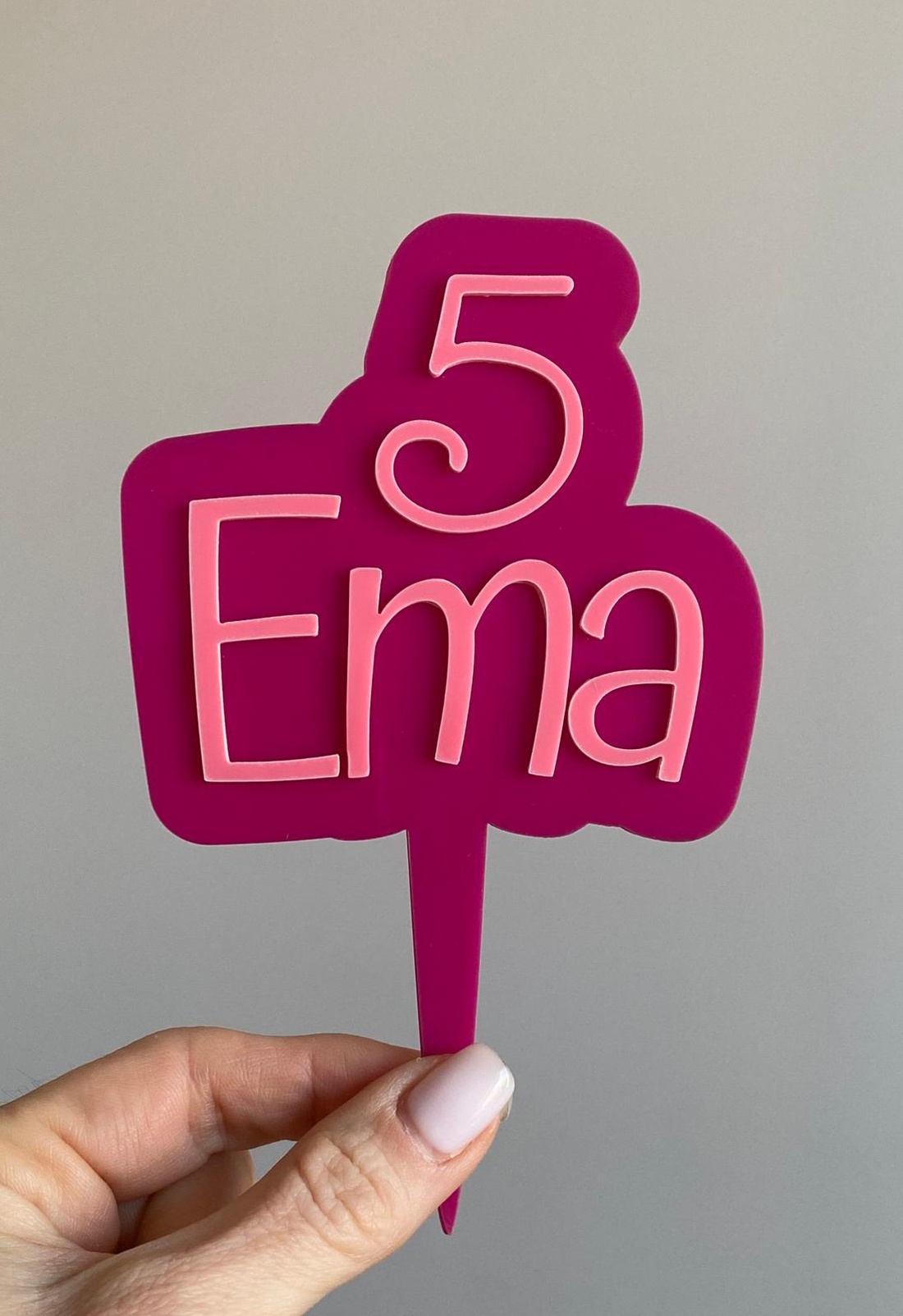 Cake topper personalizat - Topper tort - casă & stil de viață - echipament pentru camera copiilor - decorațiuni de cameră - Artynos.ro