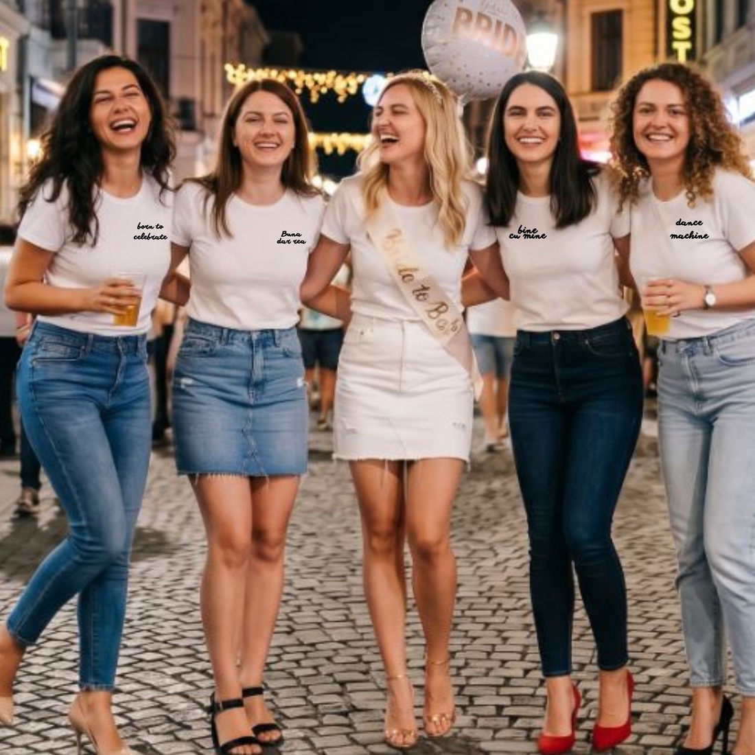 Tricou damă personalizat � perfect pentru petrecerea burlăcițelor (și nu numai) - accesorii nuntă - rochie de nuntă - rochie domnișoară de onoare - Artynos.ro