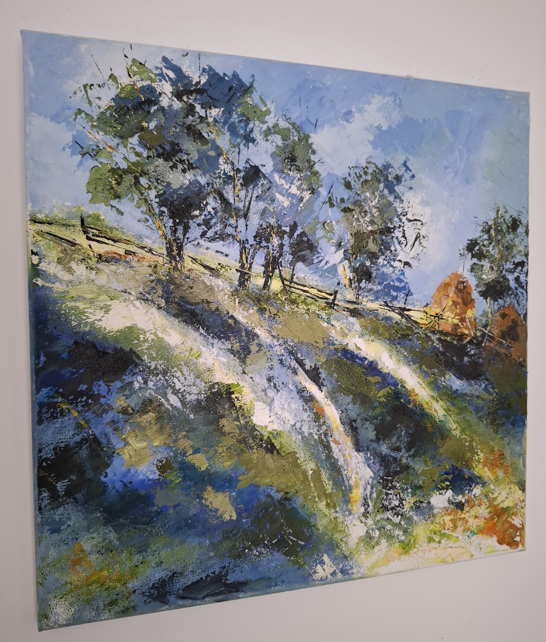 O vară pe colinele-nverzite - arte vizuale și accesorii  - picturi - pictură în ulei - Artynos.ro