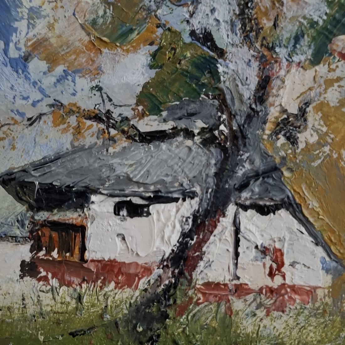 În așteptarea iernii - arte vizuale și accesorii  - picturi - pictură în ulei - Artynos.ro