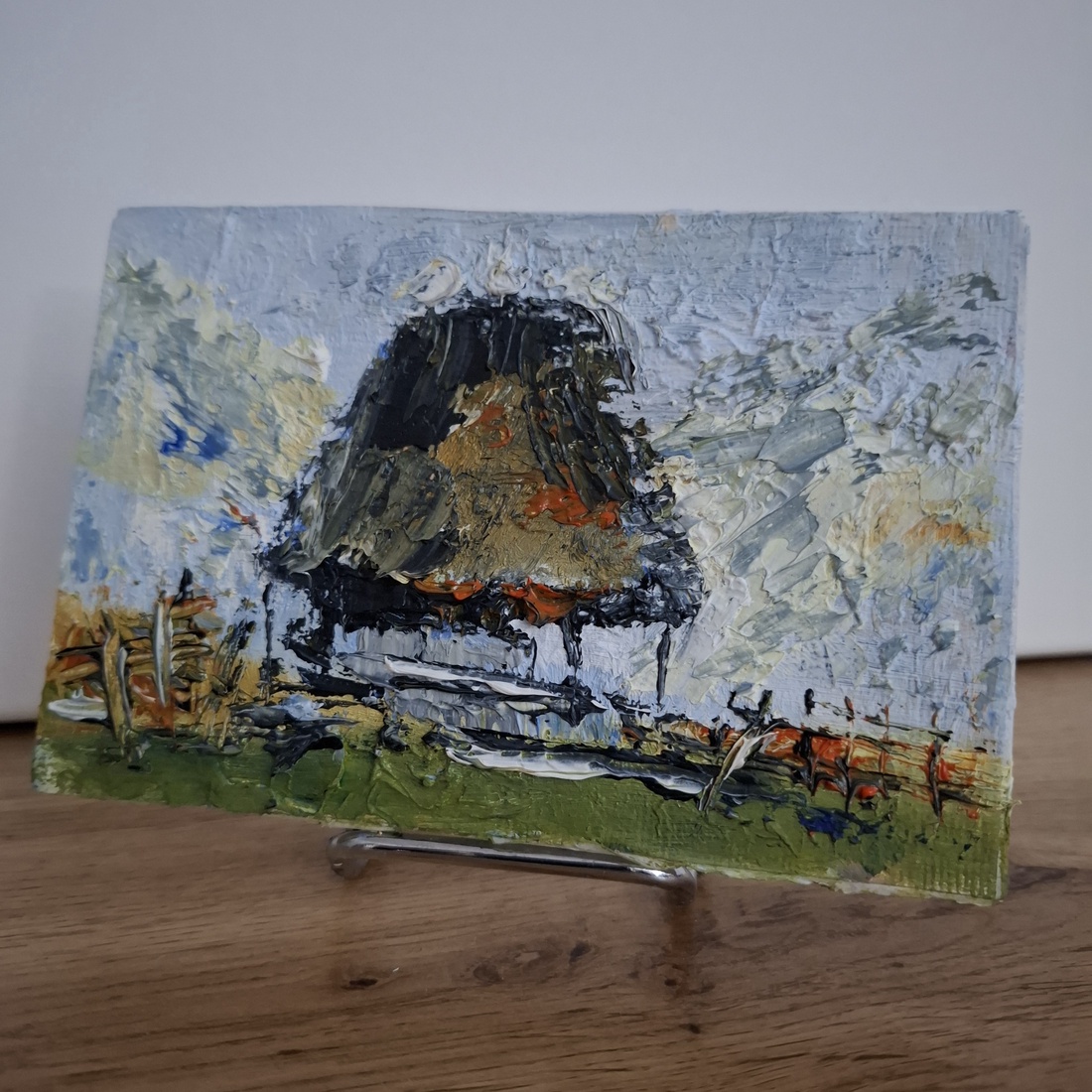 La stână - arte vizuale și accesorii  - picturi - pictură în ulei - Artynos.ro