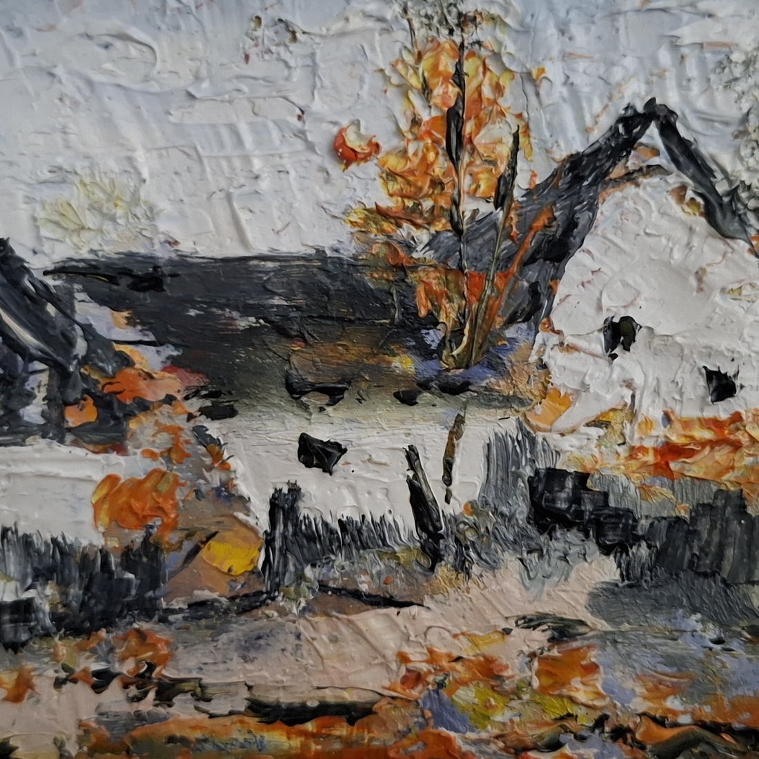 Toamnă târzie - arte vizuale și accesorii  - picturi - pictură în ulei - Artynos.ro