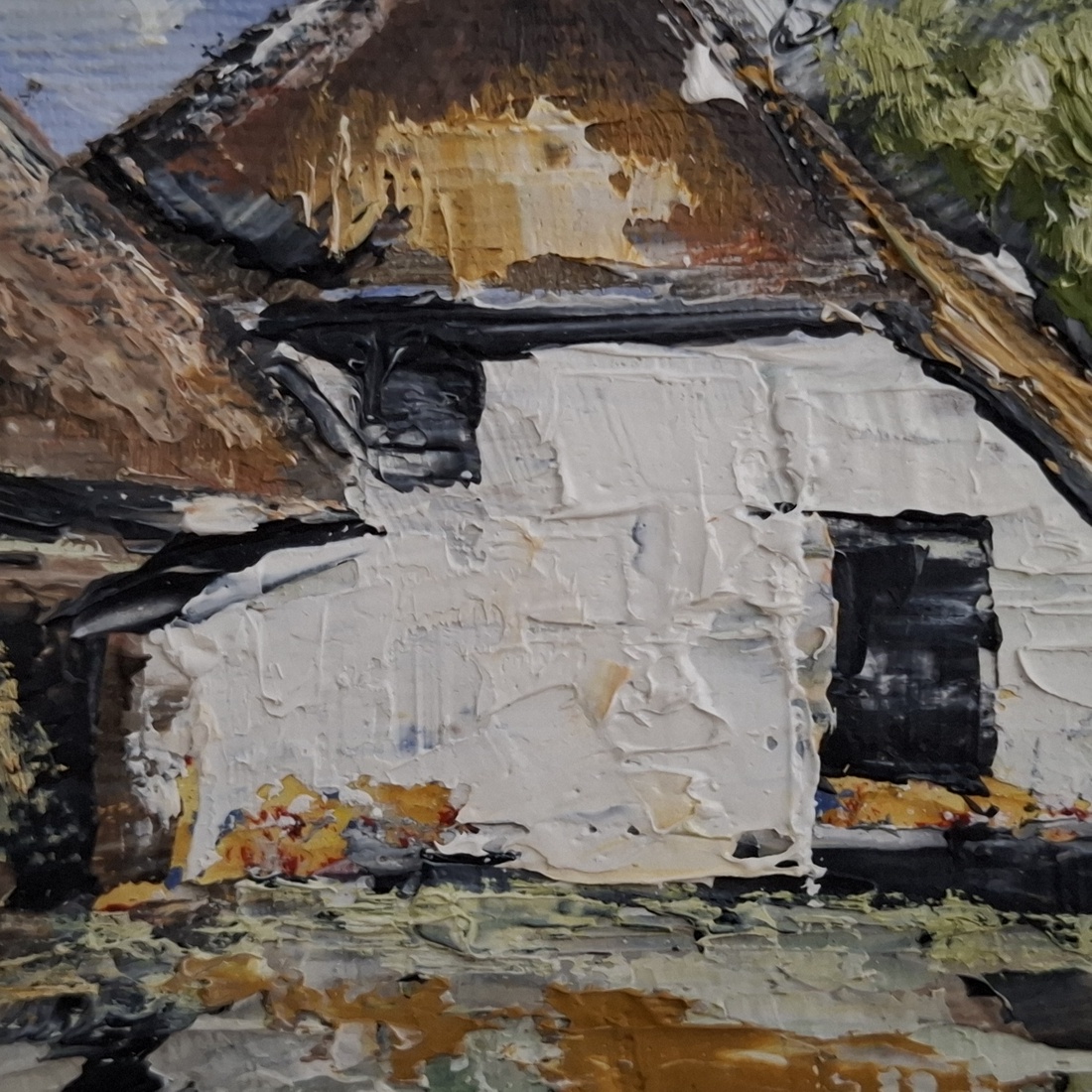 Vechea casă de la țară - arte vizuale și accesorii  - picturi - pictură în ulei - Artynos.ro