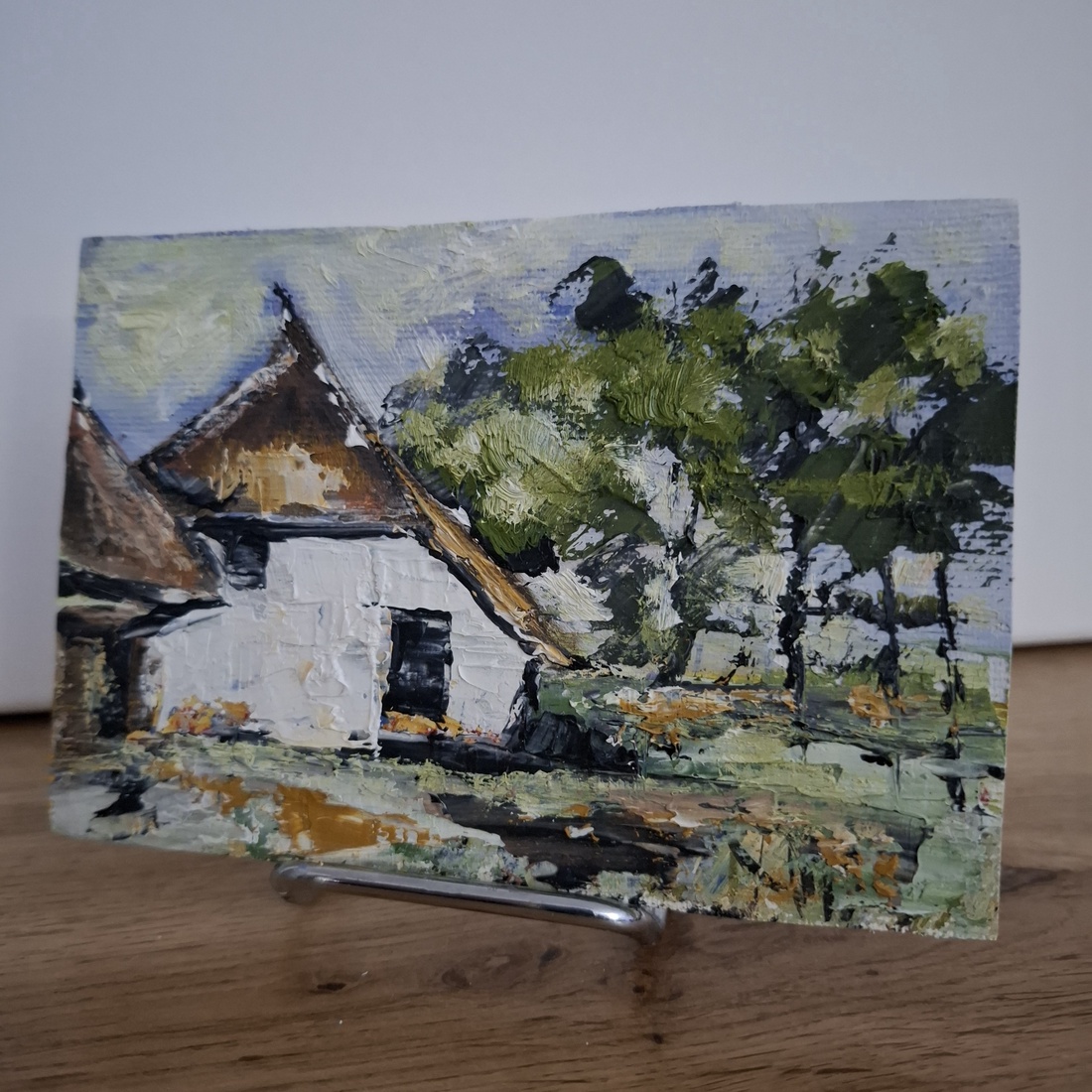 Vechea casă de la țară - arte vizuale și accesorii  - picturi - pictură în ulei - Artynos.ro