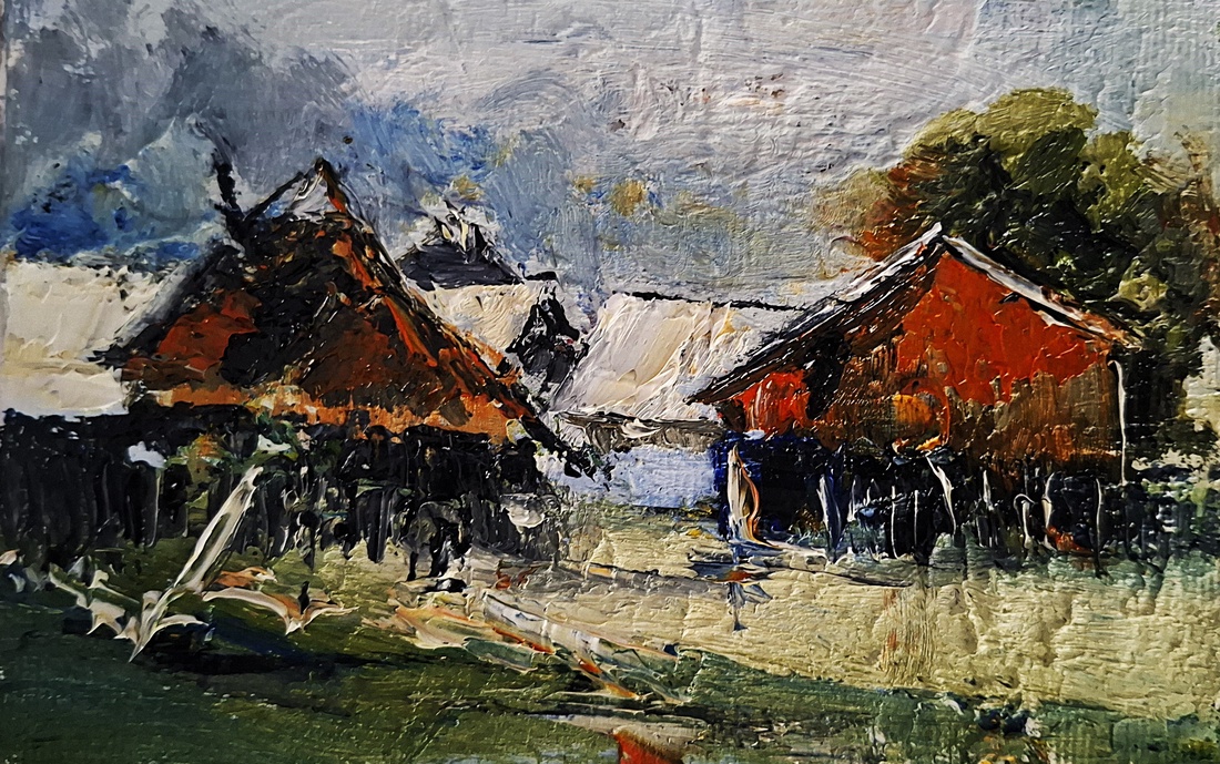 Colț de stradă - arte vizuale și accesorii  - picturi - pictură în ulei - Artynos.ro