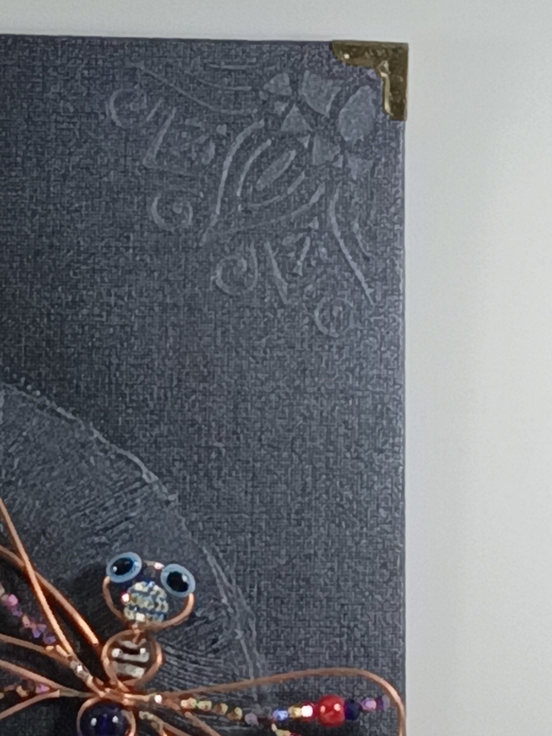 Metaloplastie cupru  Mica libelula - casă & stil de viață - accesorii pentru decorat casa - picturi murale - tablouri/picturi pe pânză - Artynos.ro