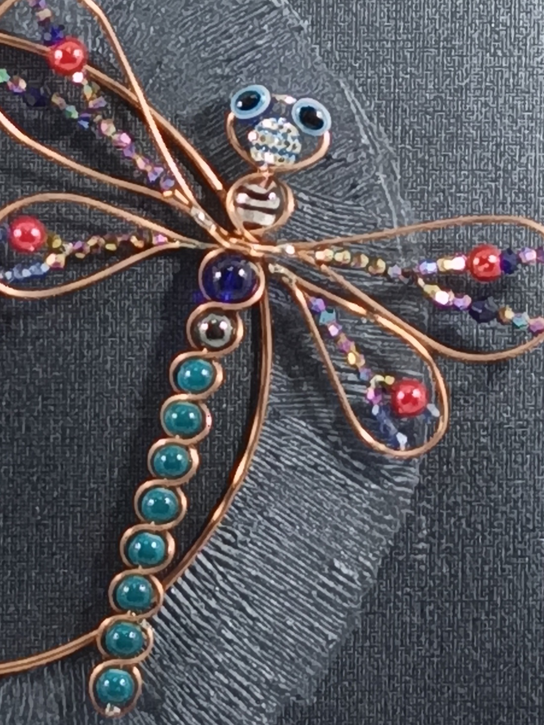 Metaloplastie cupru  Mica libelula - casă & stil de viață - accesorii pentru decorat casa - picturi murale - tablouri/picturi pe pânză - Artynos.ro