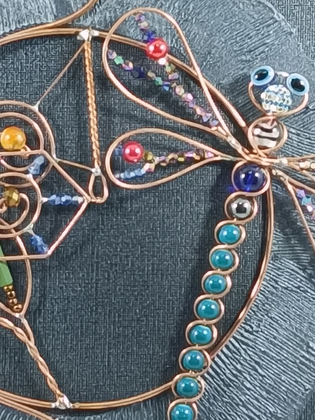 Metaloplastie cupru  Mica libelula - casă & stil de viață - accesorii pentru decorat casa - picturi murale - tablouri/picturi pe pânză - Artynos.ro