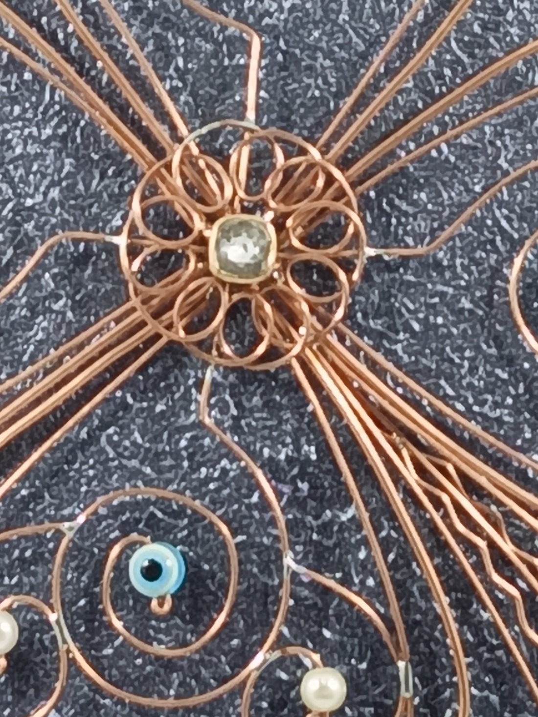 Metaloplastie cupru Lucky trifoi cu 4 foi - casă & stil de viață - accesorii pentru decorat casa - picturi murale - panouri și tablouri, panouri decorative - Artynos.ro