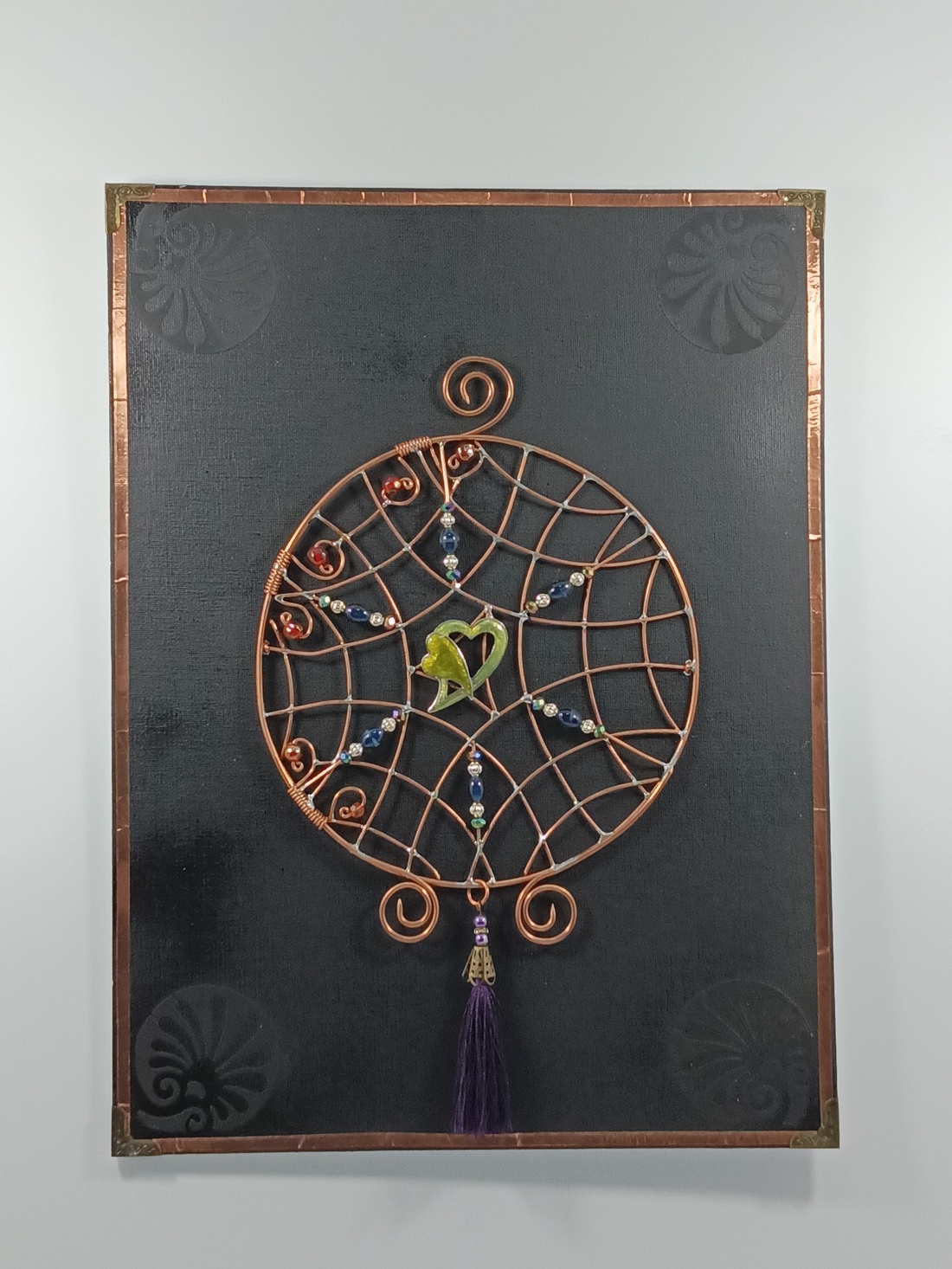 Metaloplastie cupru Inima Duala  - casă & stil de viață - accesorii pentru decorat casa - picturi murale - panouri și tablouri, panouri decorative - Artynos.ro