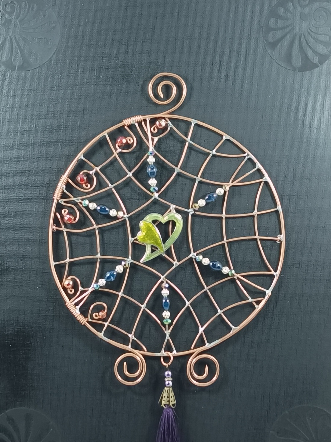 Metaloplastie cupru Inima Duala  - casă & stil de viață - accesorii pentru decorat casa - picturi murale - panouri și tablouri, panouri decorative - Artynos.ro