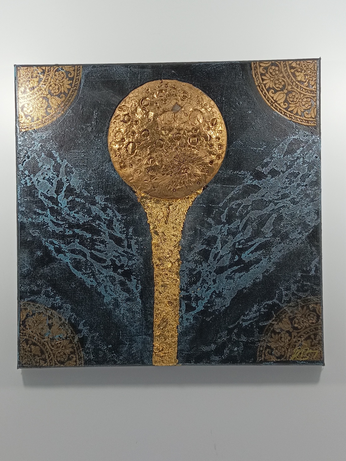 Cascada Lunii 50x50 - casă & stil de viață - accesorii pentru decorat casa - picturi murale - panouri și tablouri, panouri decorative - Artynos.ro