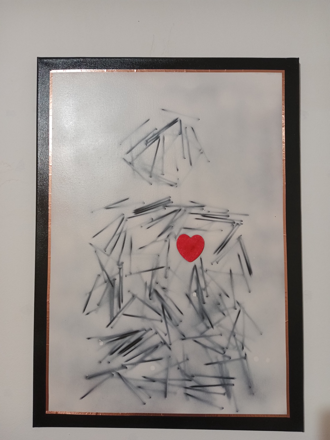 Ganduri 50X70 tablou realizat cu tehnica umbrelor - casă & stil de viață - accesorii pentru decorat casa - picturi murale - tablouri/picturi pe pânză - Artynos.ro