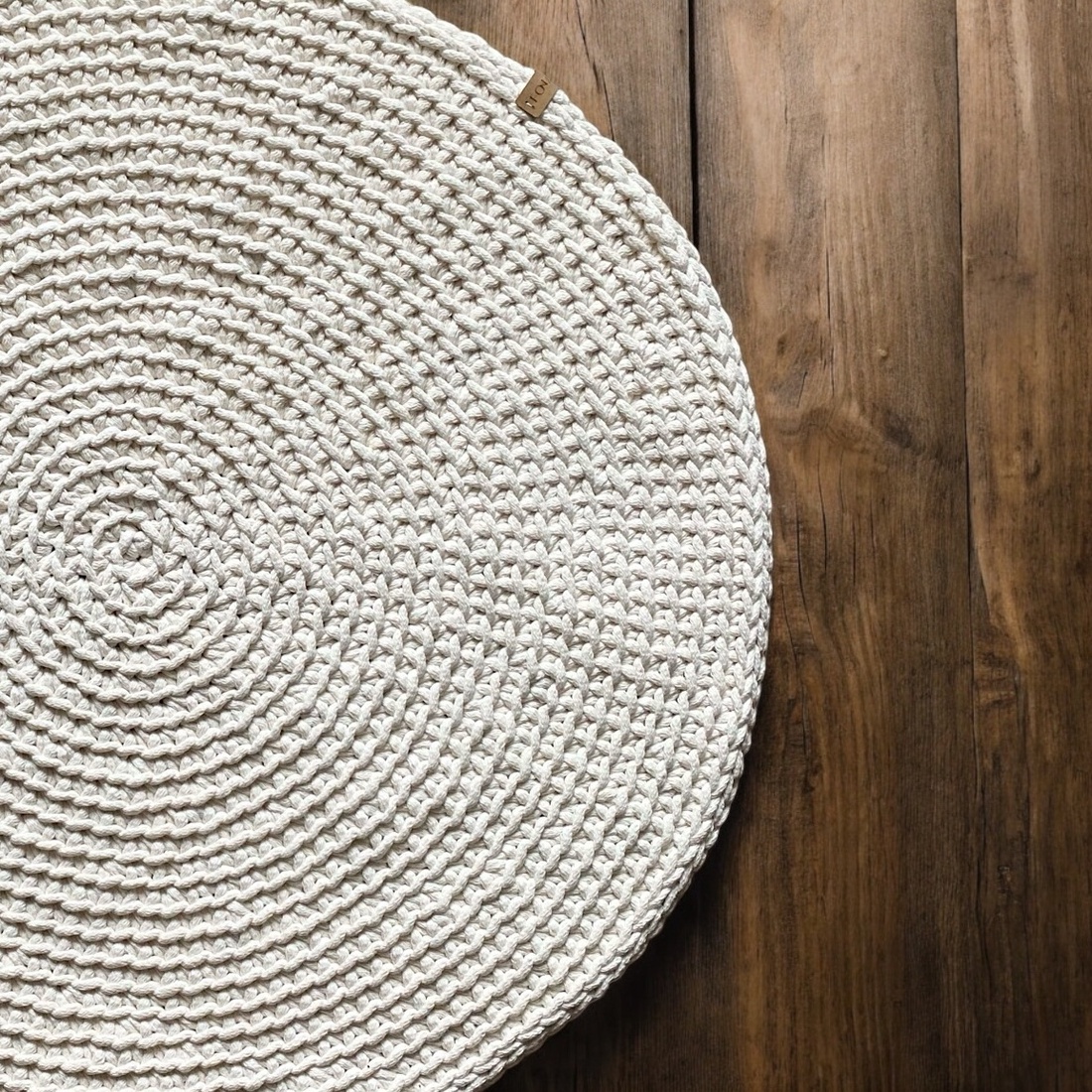 Horgolt szőnyeg d60 - ekrü - casă & stil de viață - textile de casă - covor - covor croșetat - Artynos.ro Horgolt szőnyeg d60 - ekrü - casă & stil de viață - textile de casă - covor - covor croșetat - Artynos.ro