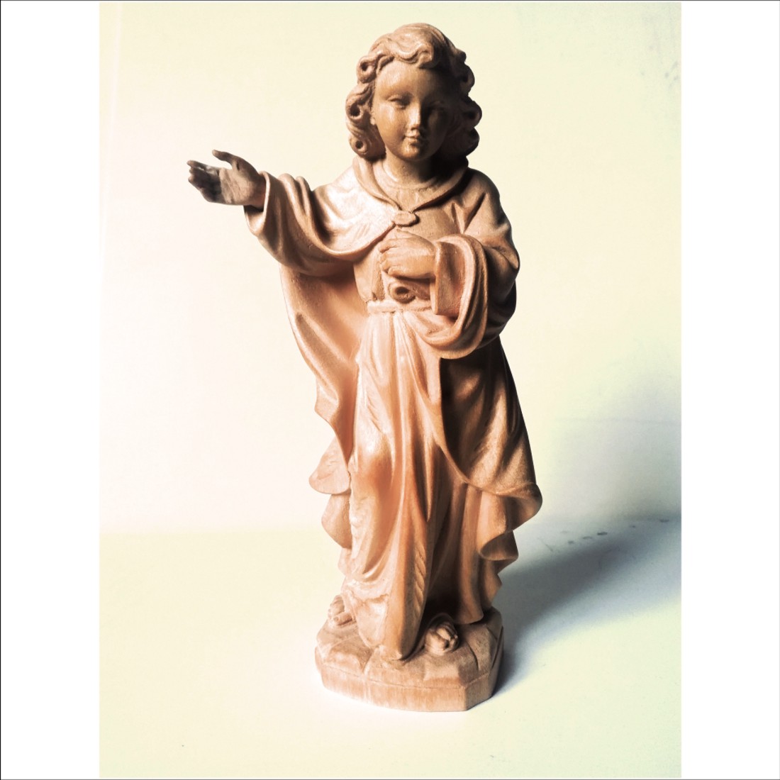 Vintage Saint Rudolf, sculptură originală din lemn - arte vizuale și accesorii  - sculptură - statuie lemn - Artynos.ro