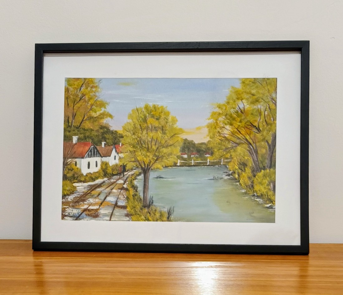 Detaliu stradă din sat ll. - arte vizuale și accesorii  - picturi - pictură acrilică - Artynos.ro