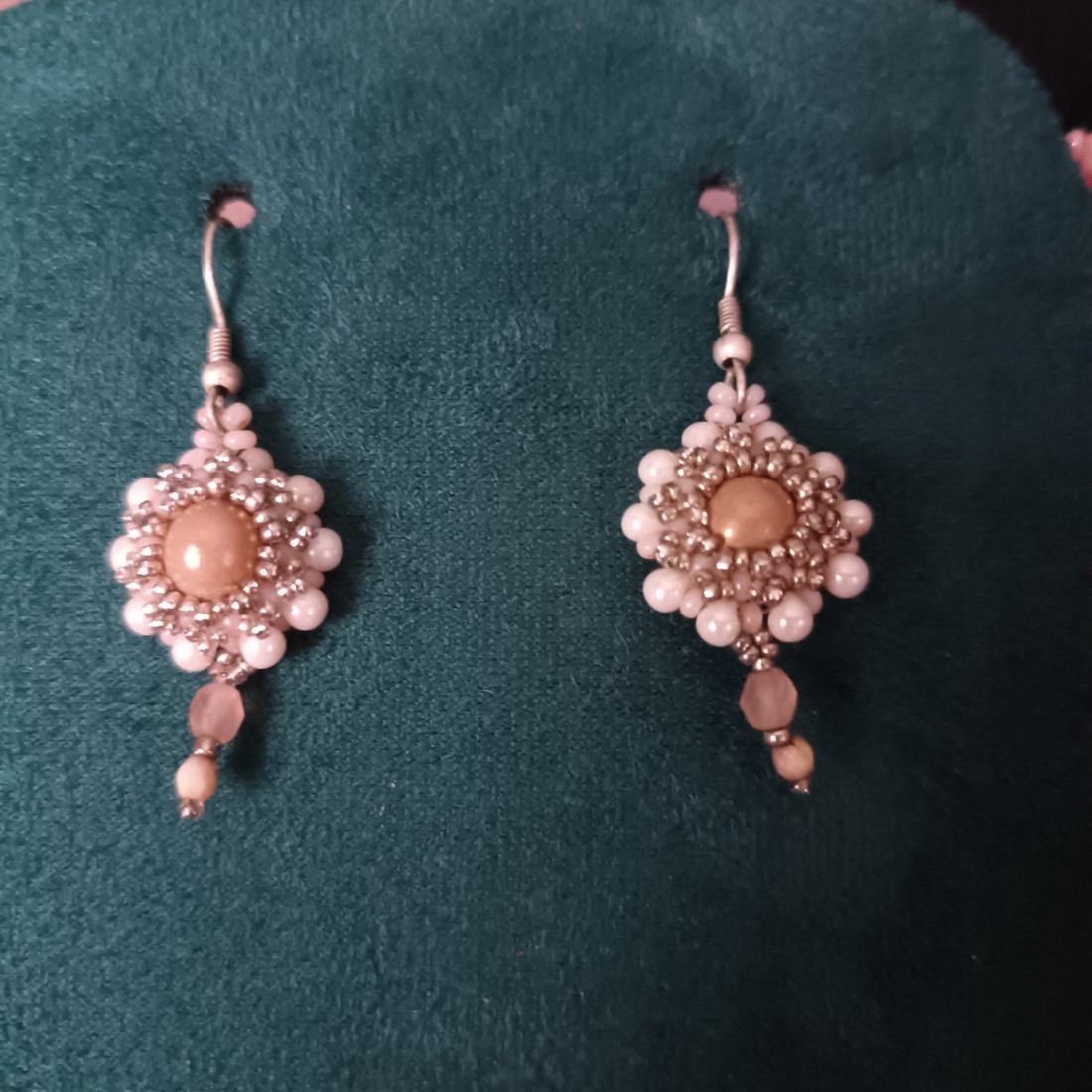 Colier de perle cu cercel - bijuterii - seturi de bijuterii - Artynos.ro