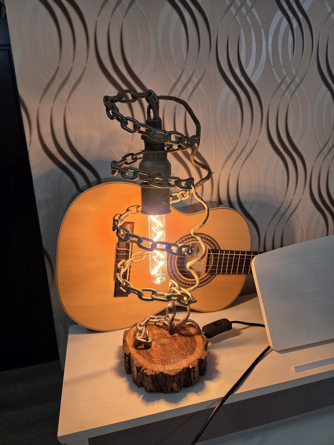 Lampa Artizanala aspect industrial - casă & stil de viață - lămpi și corpuri de iluminat - lampă de ambianță - Artynos.ro