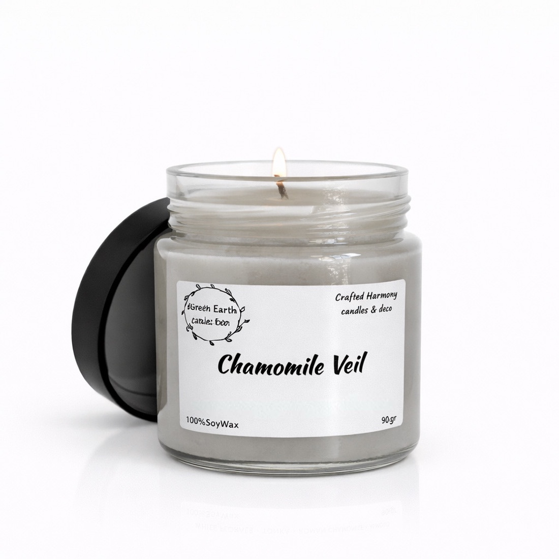 Lumanare parfumata Chamomile Veil � Mușețel cald și liniștitor - casă & stil de viață - lumânări, parfumuri, arome - lumânări artizanale - Artynos.ro