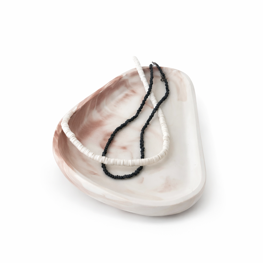 Suport Flux � Tăviță Ceramică cu Design Organic și Forme Fluide - bijuterii - suporturi și cutii de bijuterii - stand bijuterii - Artynos.ro