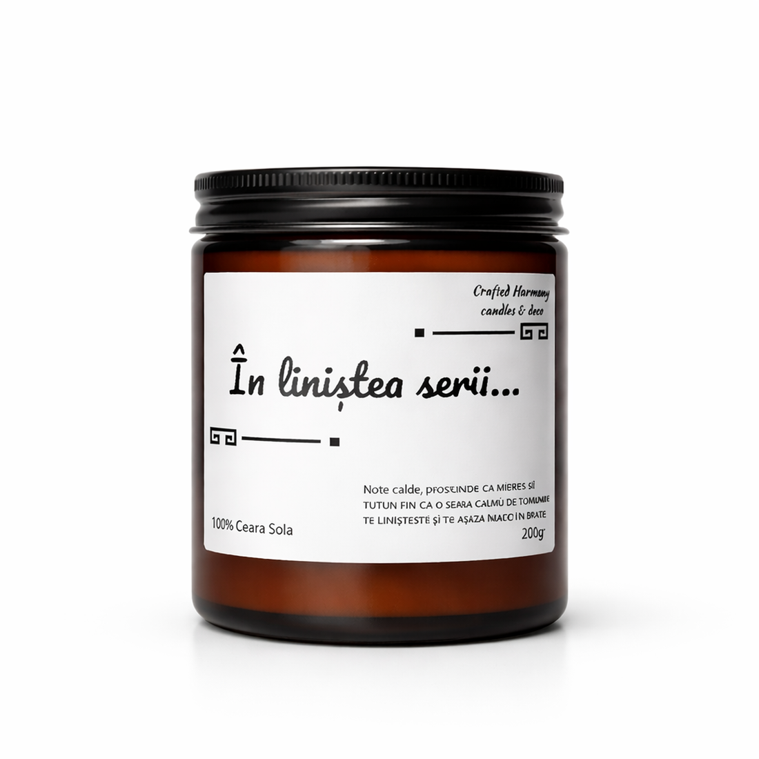 Lumanare parfumata 90g � In linistea serii - casă & stil de viață - lumânări, parfumuri, arome - lumânări artizanale - Artynos.ro