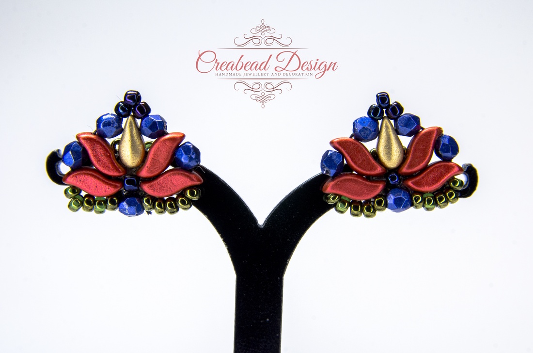 Creabead Design cercei eleganți cu șurub, în stil matyó lalea - bijuterii - cercei - clipsuri - Artynos.ro Creabead Design cercei eleganți cu șurub, în stil matyó lalea - bijuterii - cercei - clipsuri - Artynos.ro